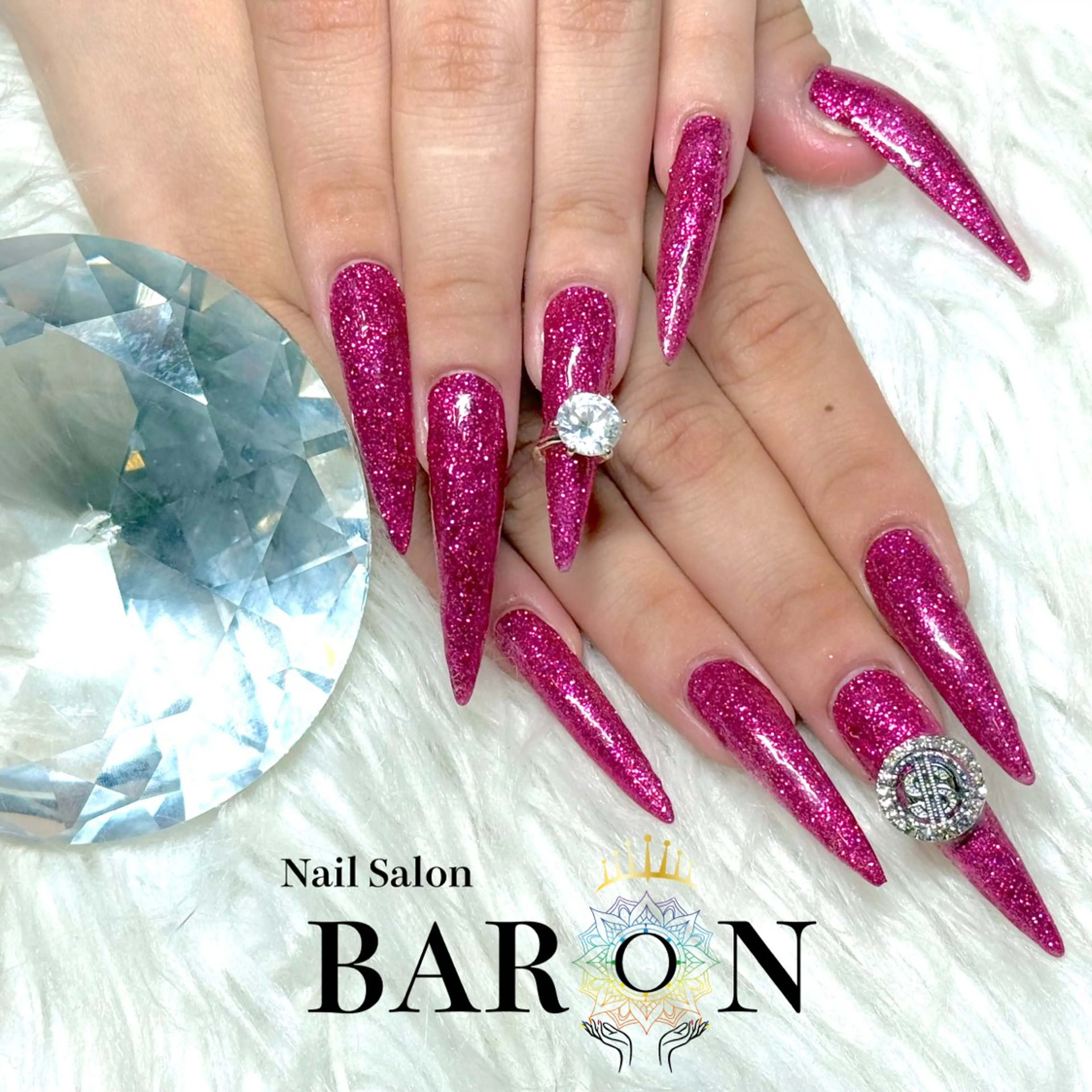 ネイル ピンク BARON本厚木店 🐹RIN🐹のネイルデザイン