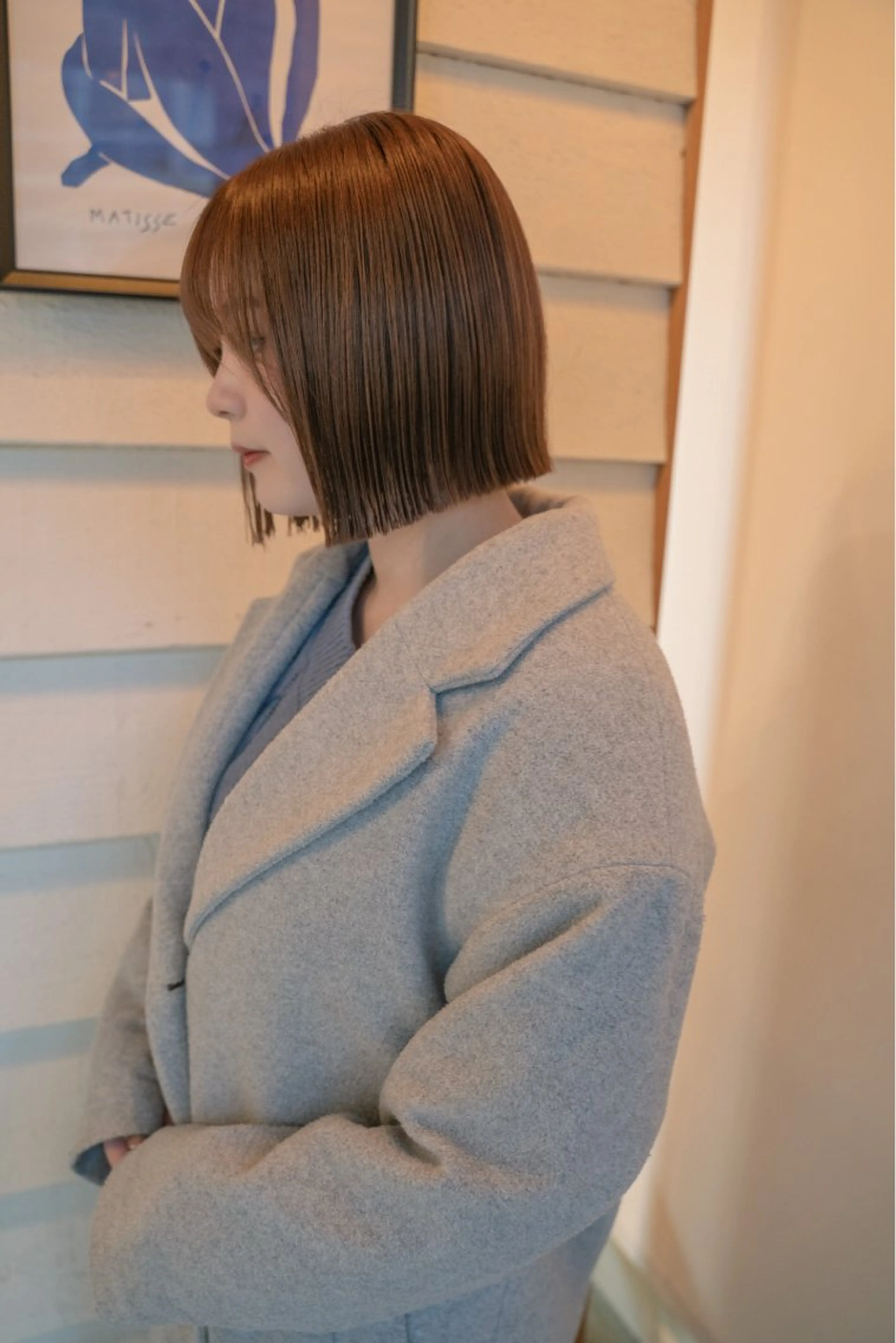 ショート カラー カット 【ボブ】縮毛矯正/ 船橋駅5分/鈴木杏美のヘアスタイル