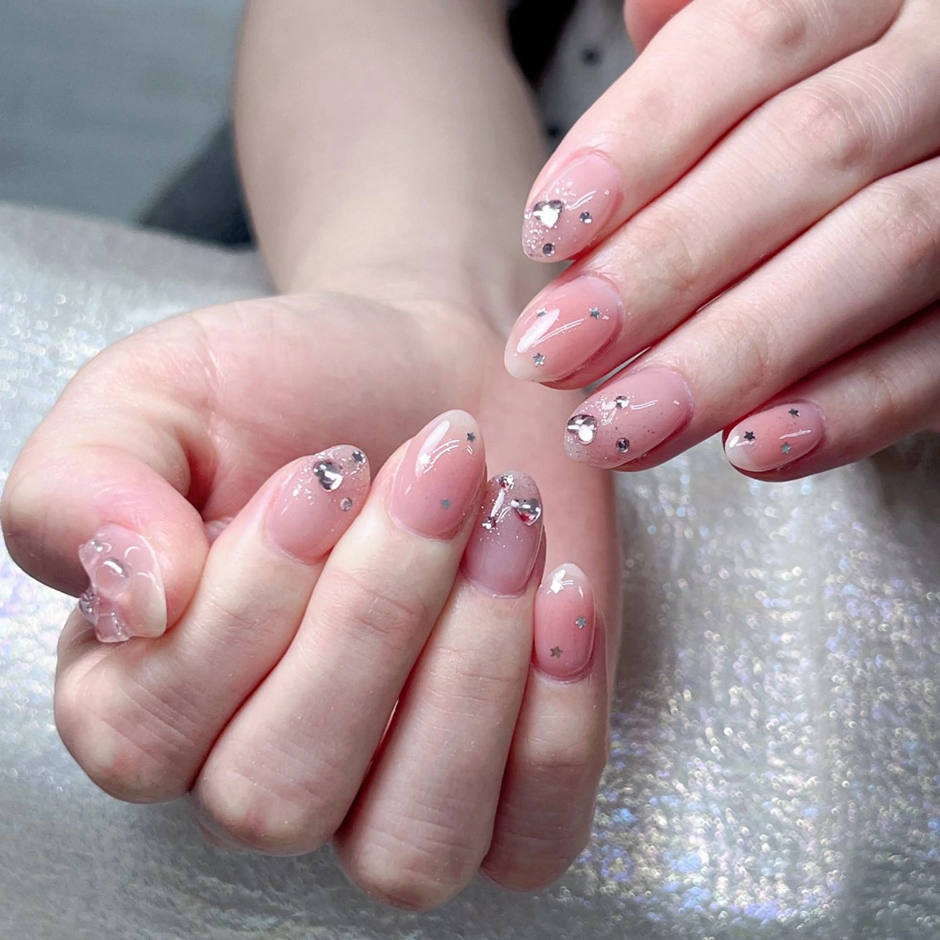 ネイル 長いだし/スカルプ/ パラシェルN.oneのネイルデザイン