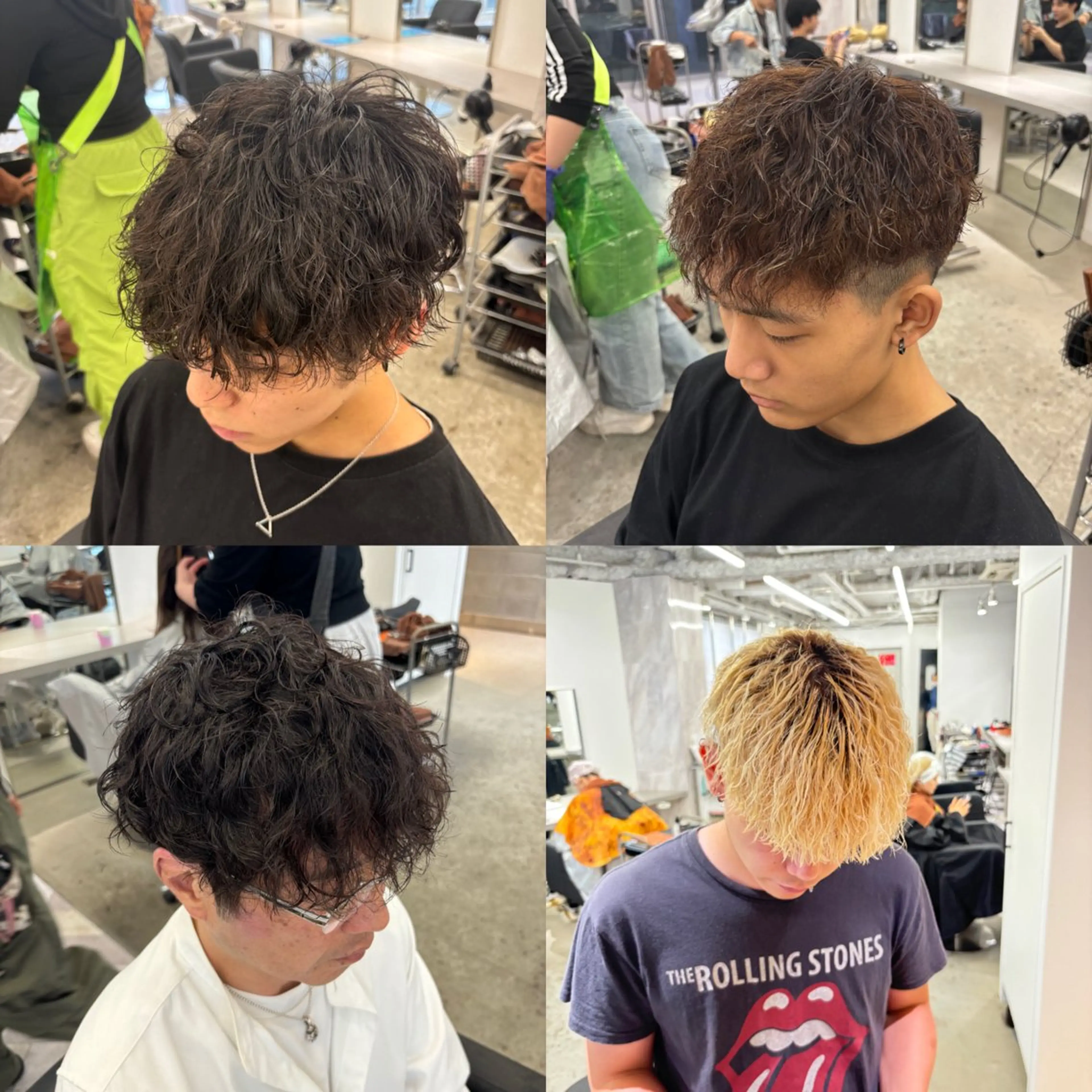 ショート パーマ メンズ カット パーマ パーマ&ブリーチ /飯牟田/GEAR.のヘアスタイル