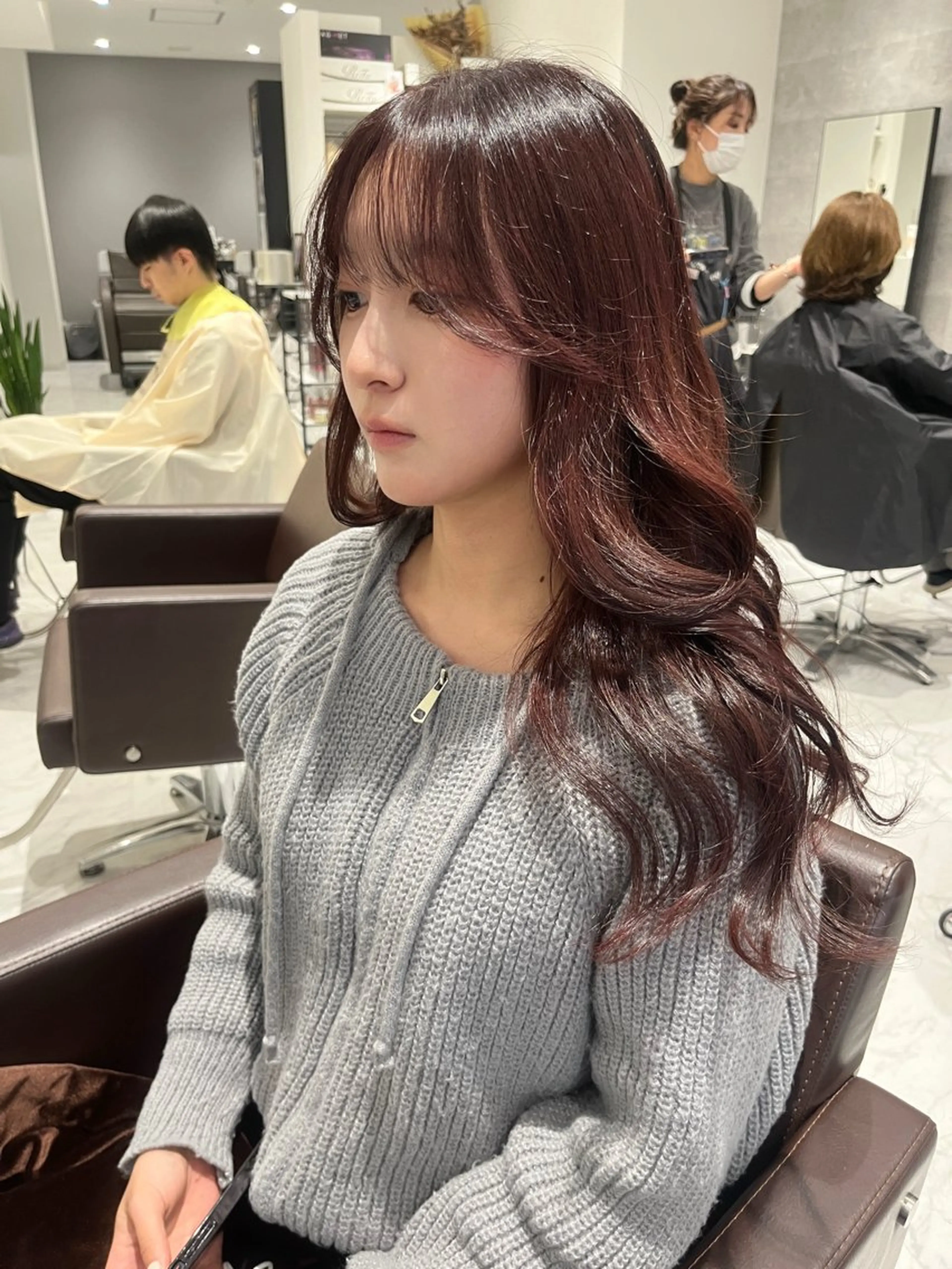 セミロング カラー Grow by NYNY 坂本 理輝のヘアスタイル