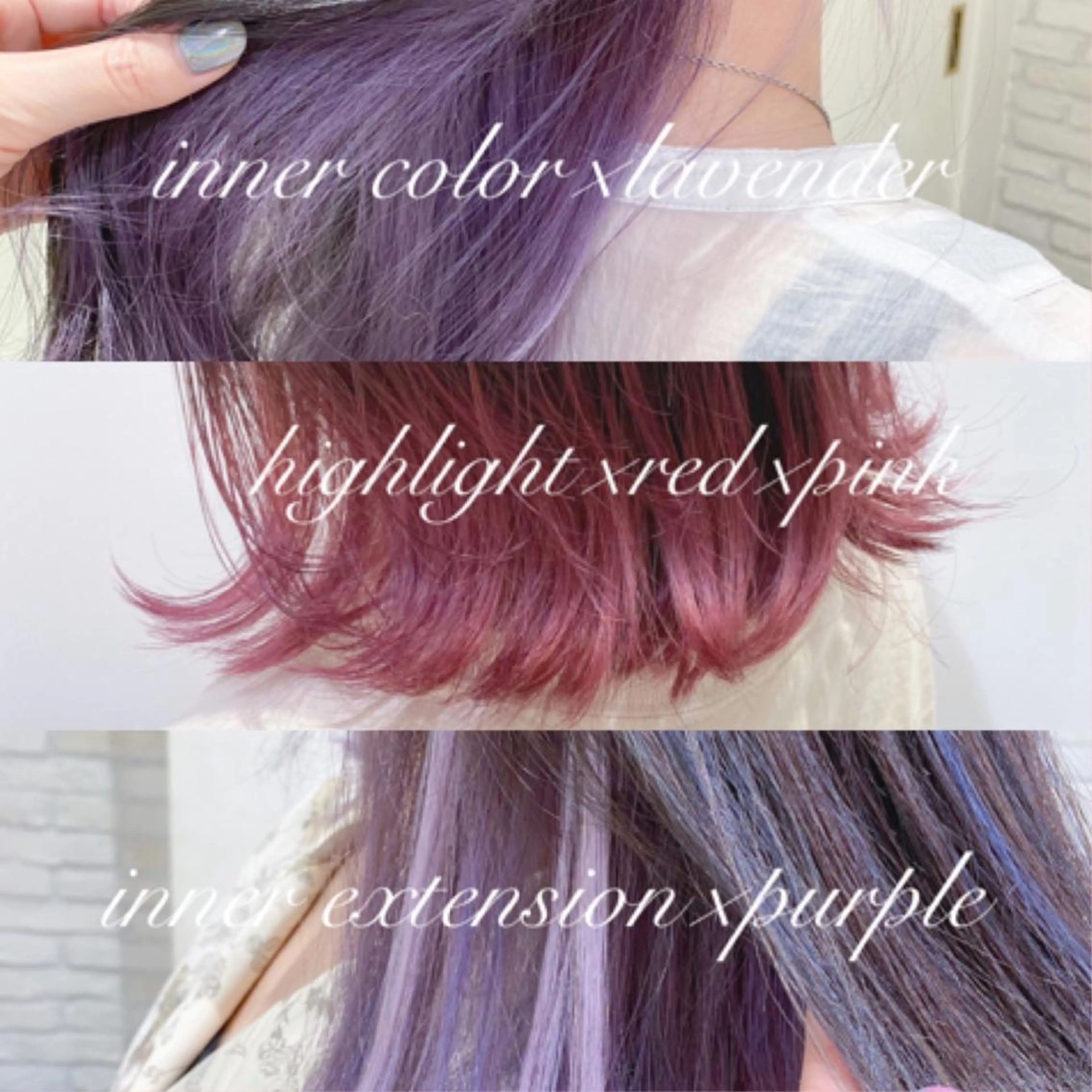 ミディアム カラー 横浜🍒ルーツカラー エクステ／RIEのヘアスタイル