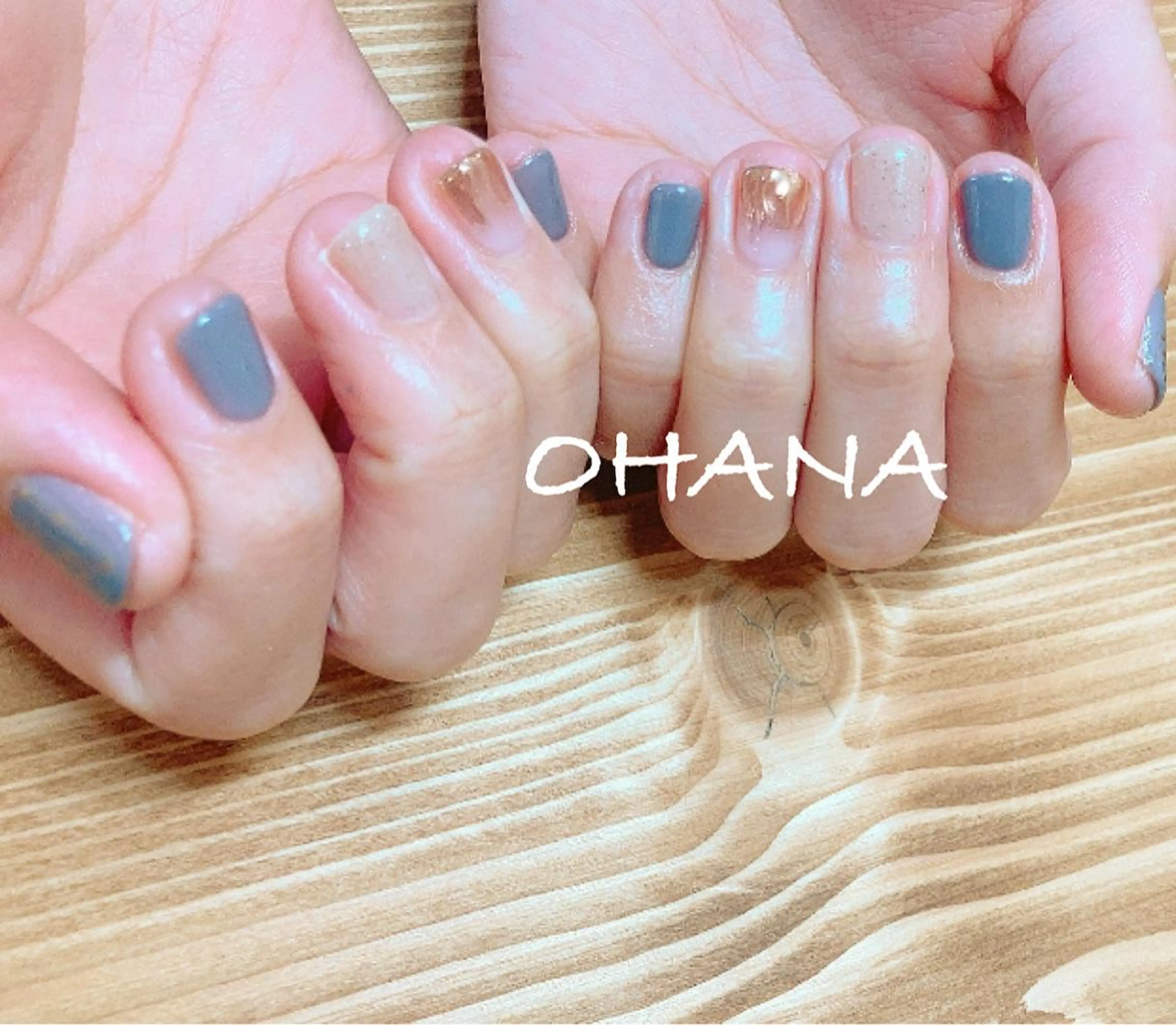ネイル べっ甲ネイル フットネイル マグネットネイル ミラーネイル ニュアンスネイル nailroom OHANA所属・nailroom OHANA🌴のネイルデザイン