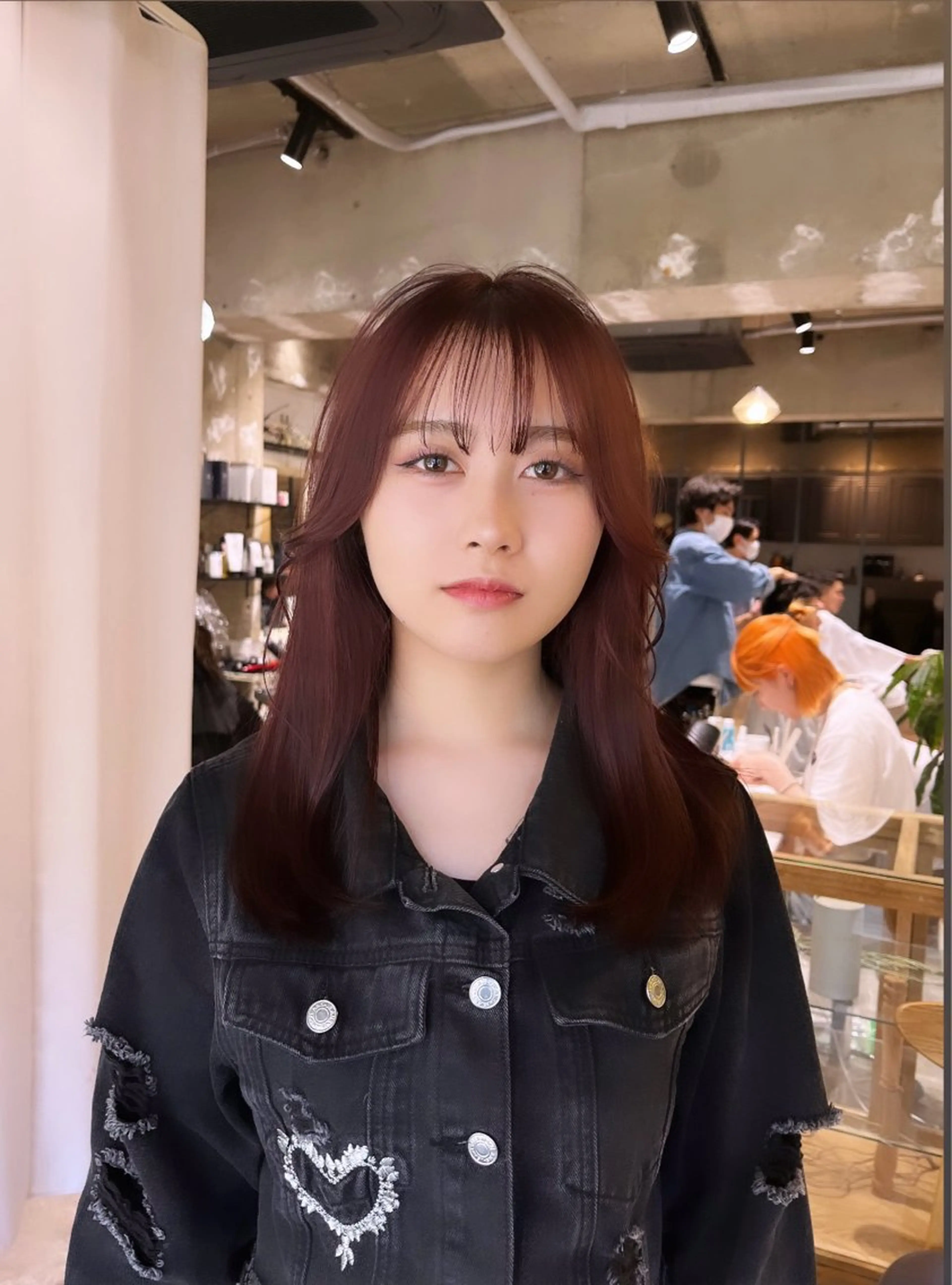 ミディアム カラー カット ヘアカラー 🦋女子ウケメンズ パーマYUI🦋のヘアスタイル