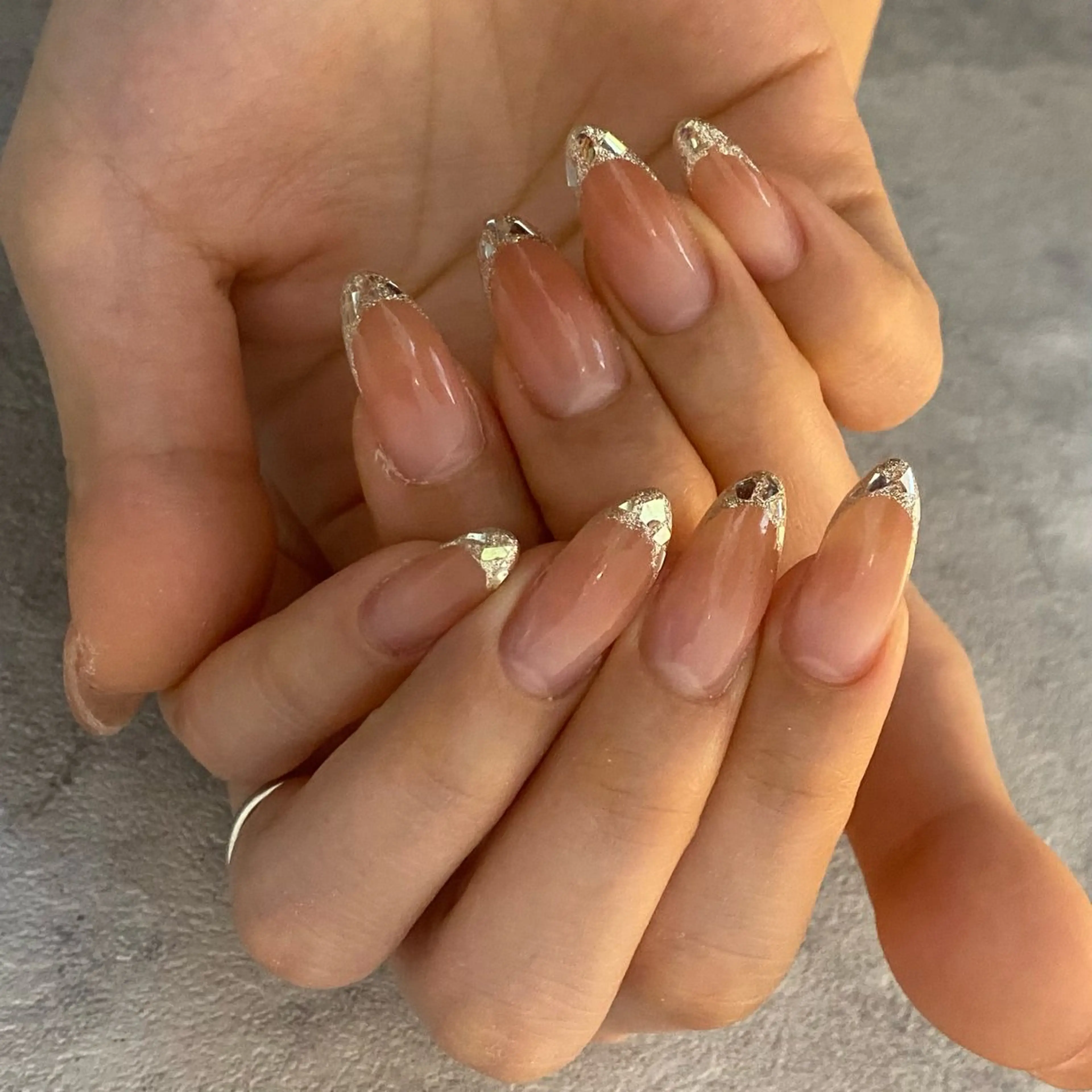 ガラスフレンチ(ソフトジェルオフ無料)の写真