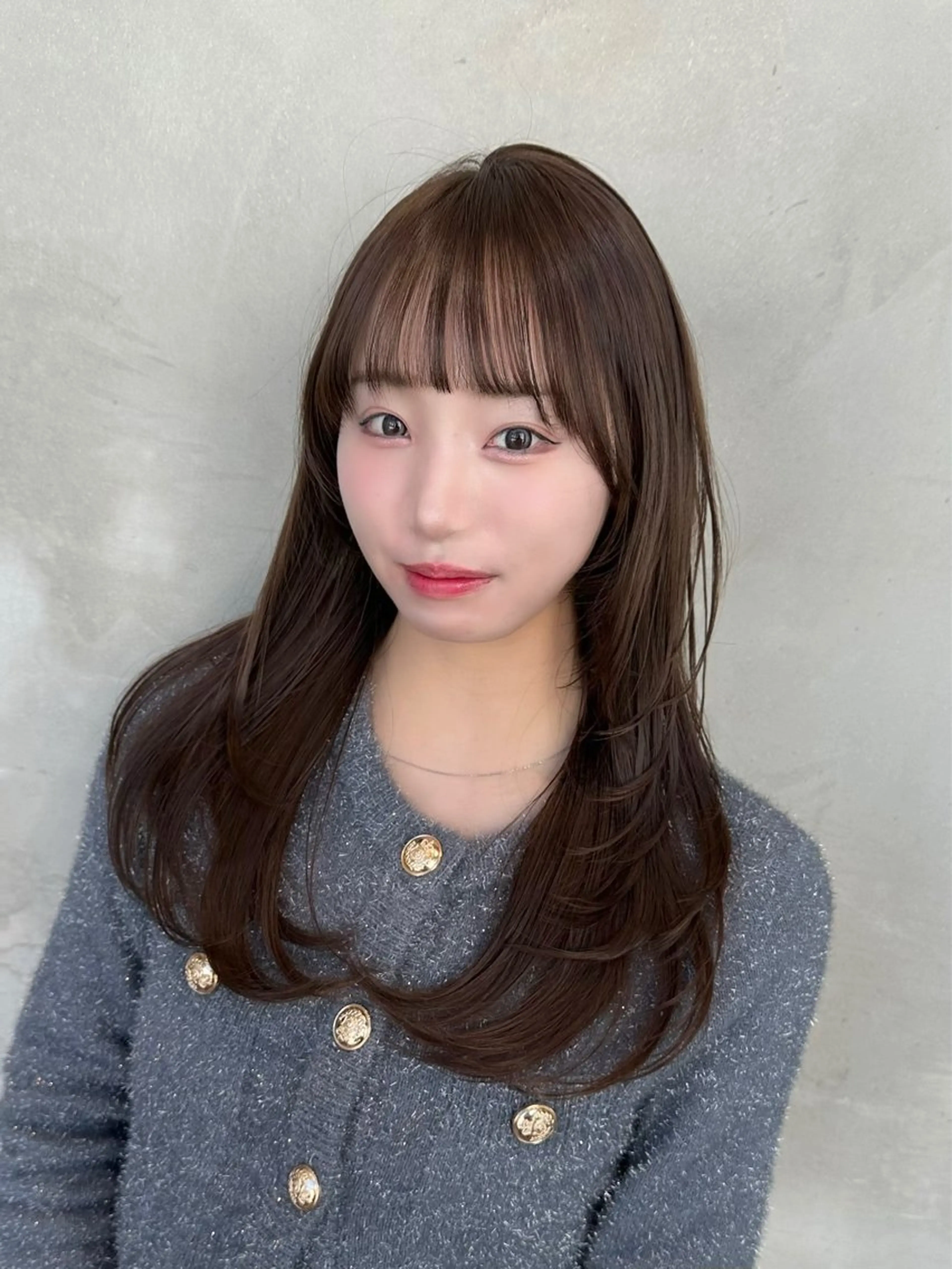 ロング レイヤーカット ロング カット トリートメント レイヤー/ハッシュ 渋谷/サッタのヘアスタイル