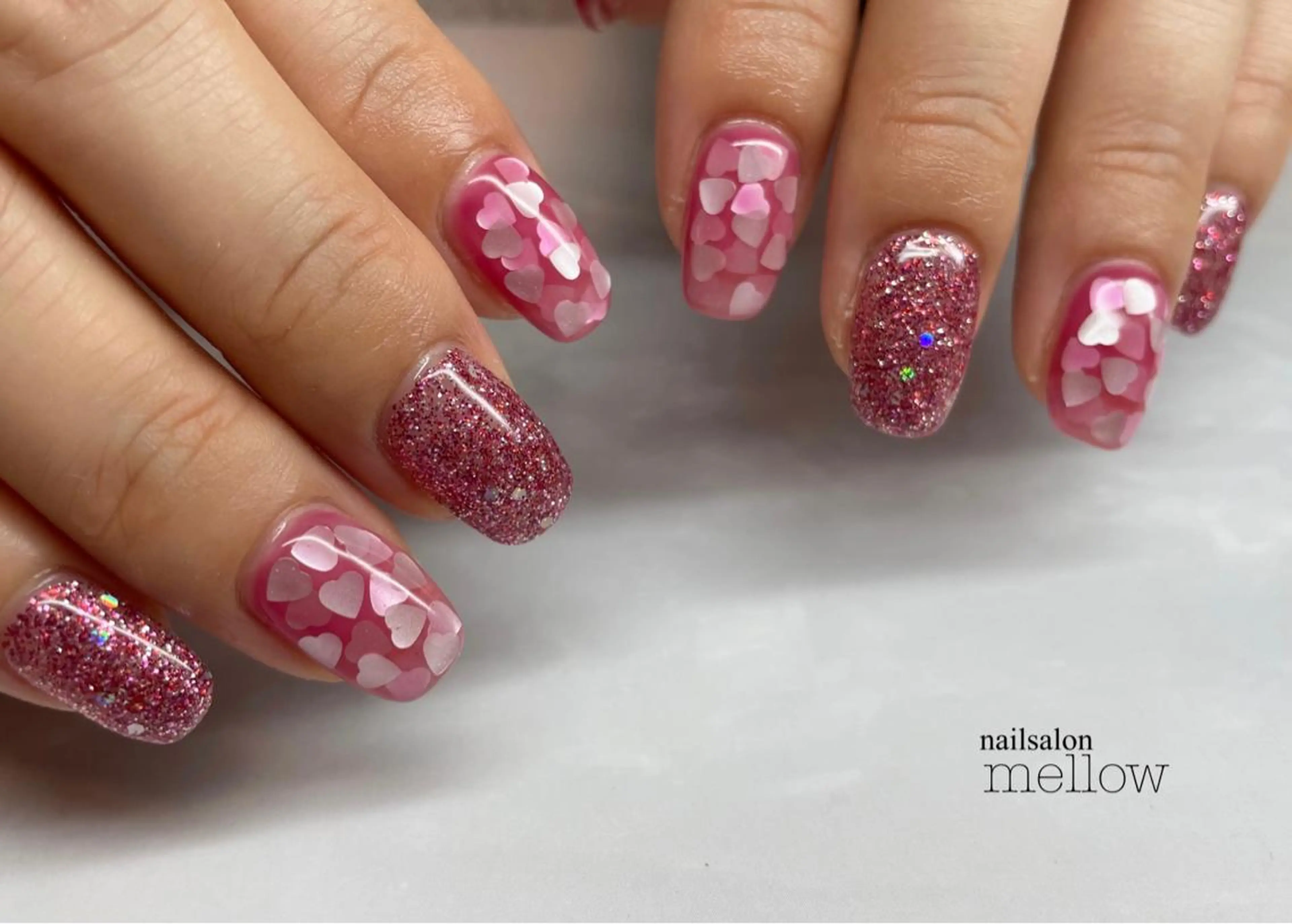 ネイル ハート 大山 浩美のネイルデザイン