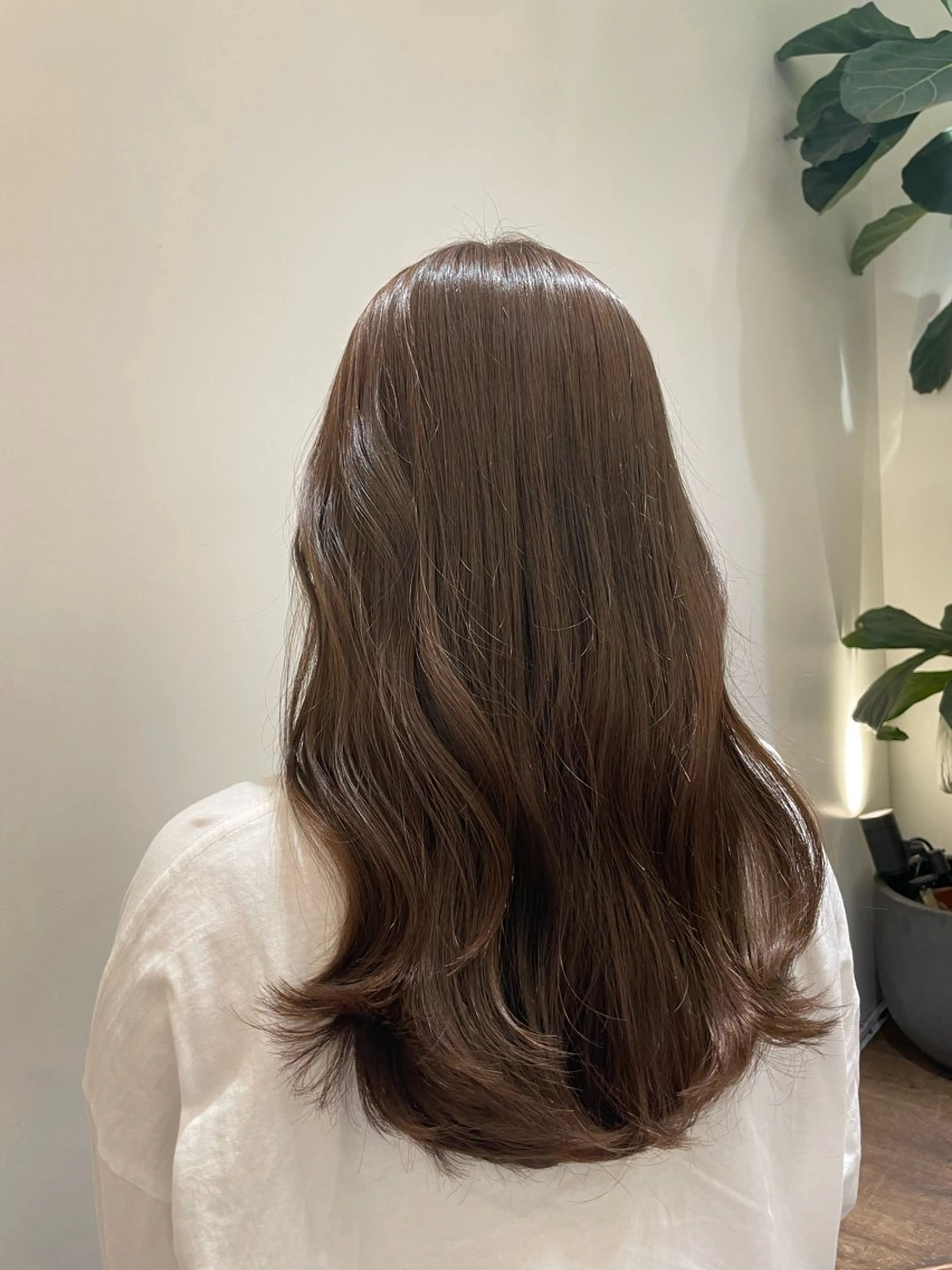 カラー ベージュカラー 透明感カラー オリーブベージュ イシバシ ミナミのヘアスタイル