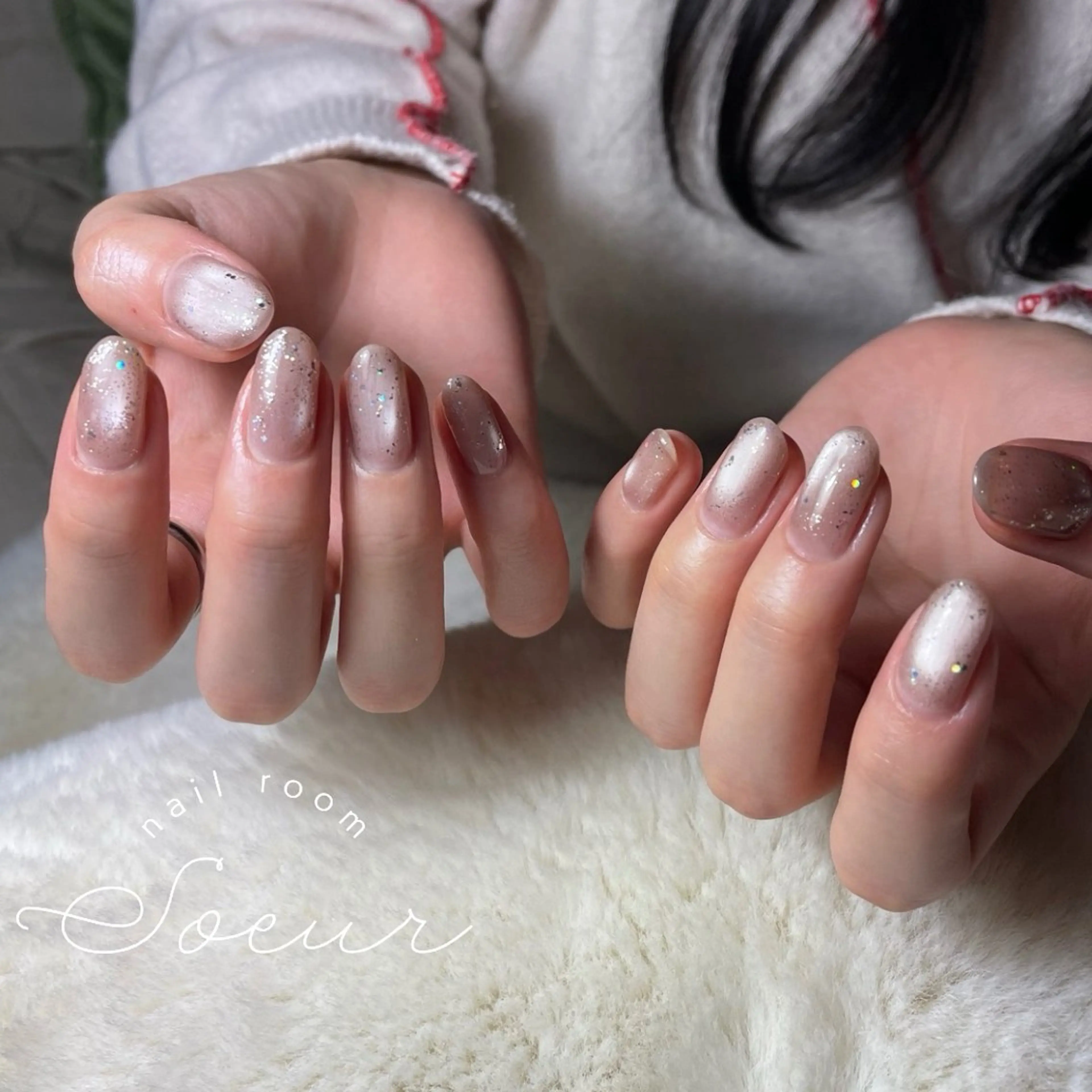 ネイル ラメ(グリッター) soeur_ 武蔵浦和のネイルデザイン