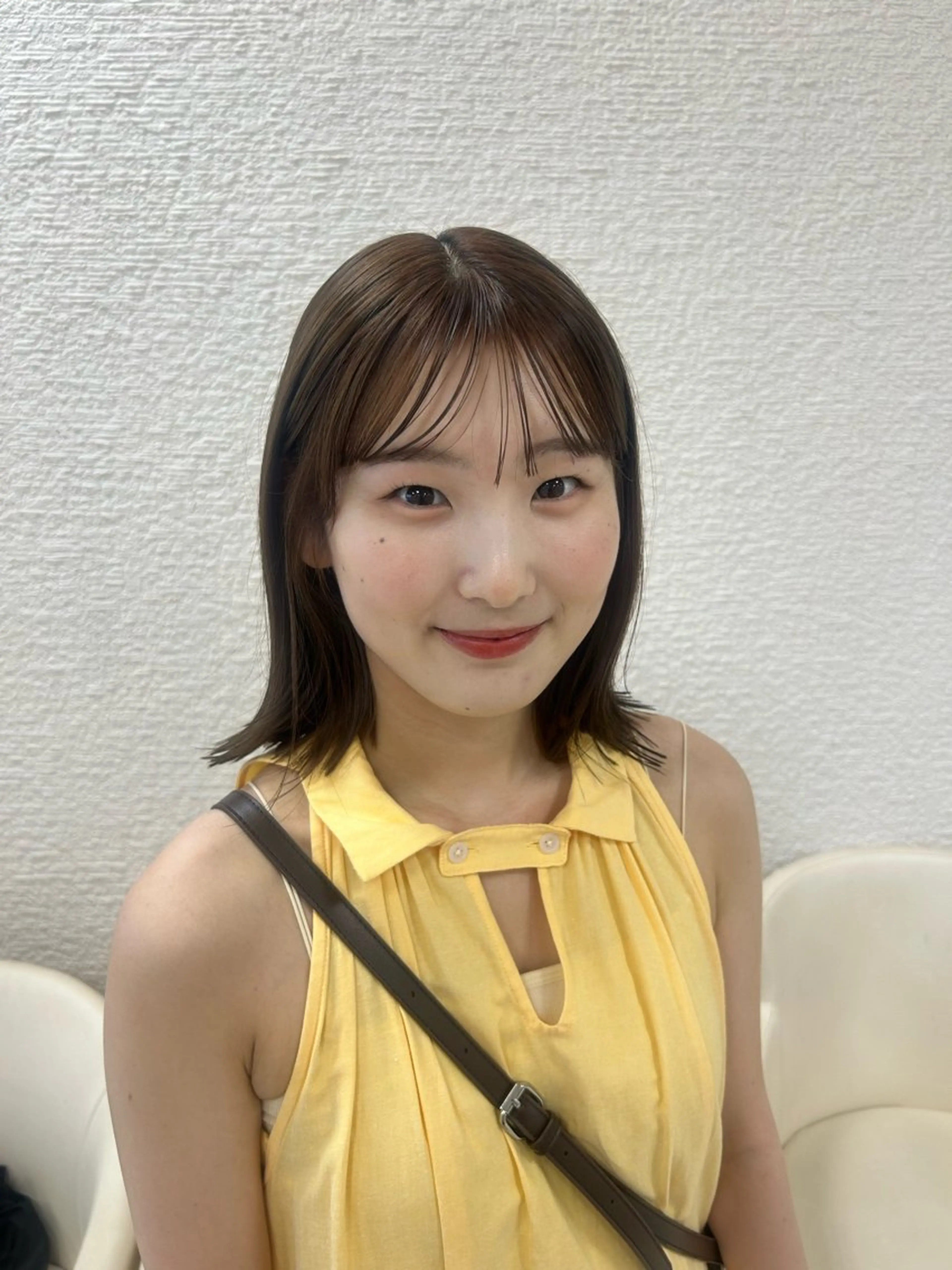 ミディアム カット ツヤ感／似合わせ カラー🌿yuiのヘアスタイル