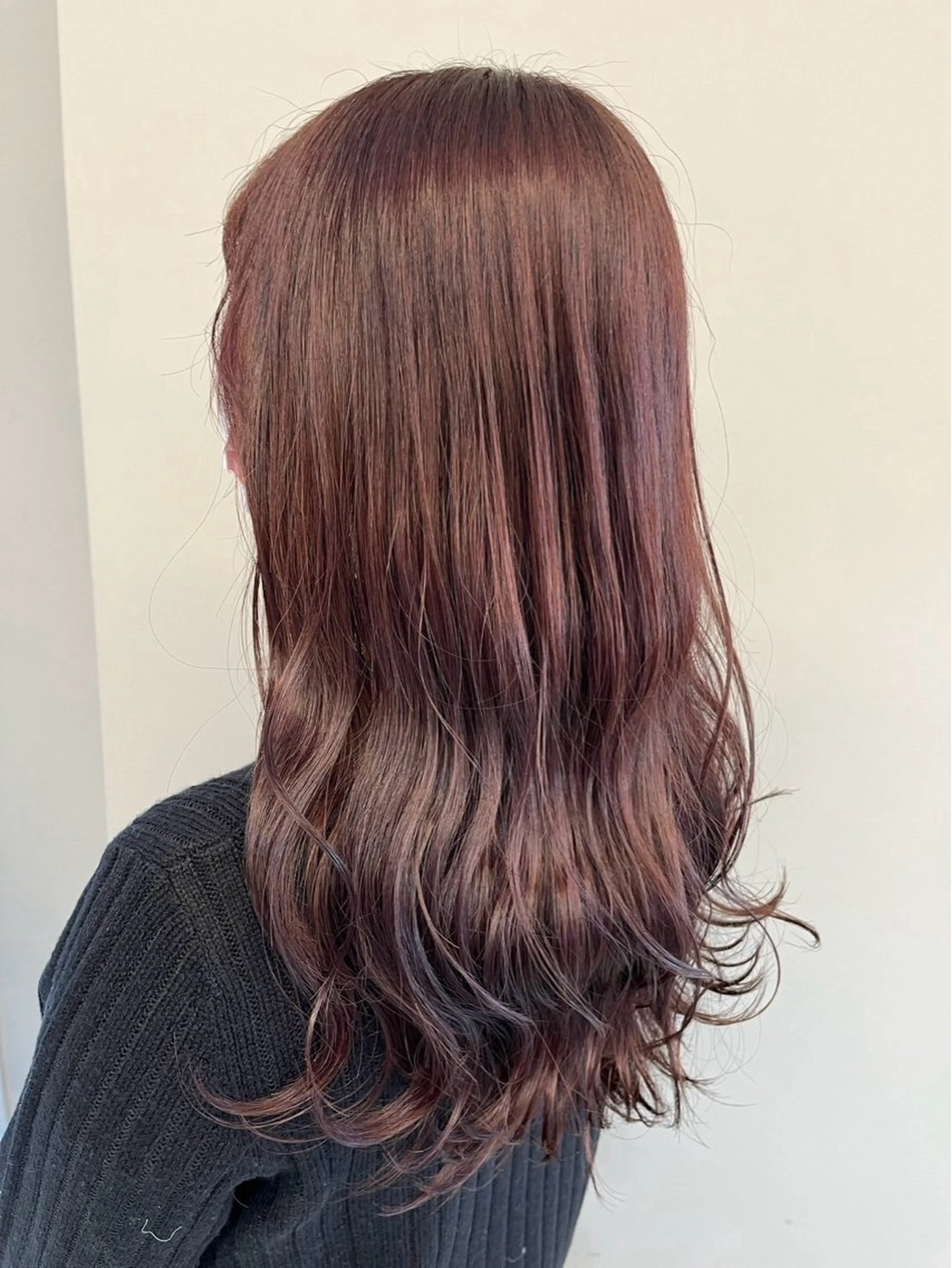 ロング カラー ブラウンカラー ピンクカラー ピンクブラウン ヘアカラー 中山 達斗のヘアスタイル