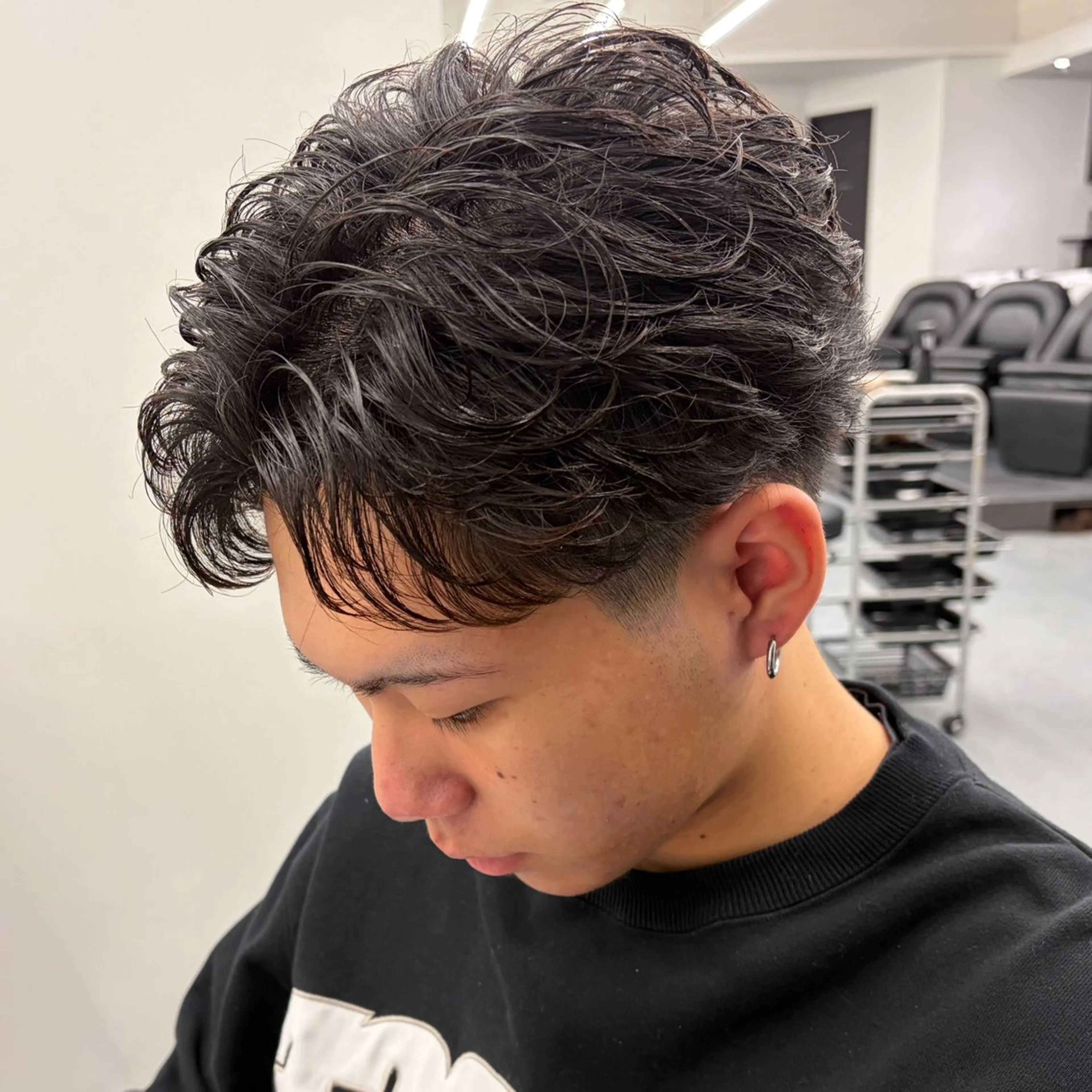 ショート パーマ メンズ カット パーマ トリートメント メンズパーマの人 KAZUのヘアスタイル