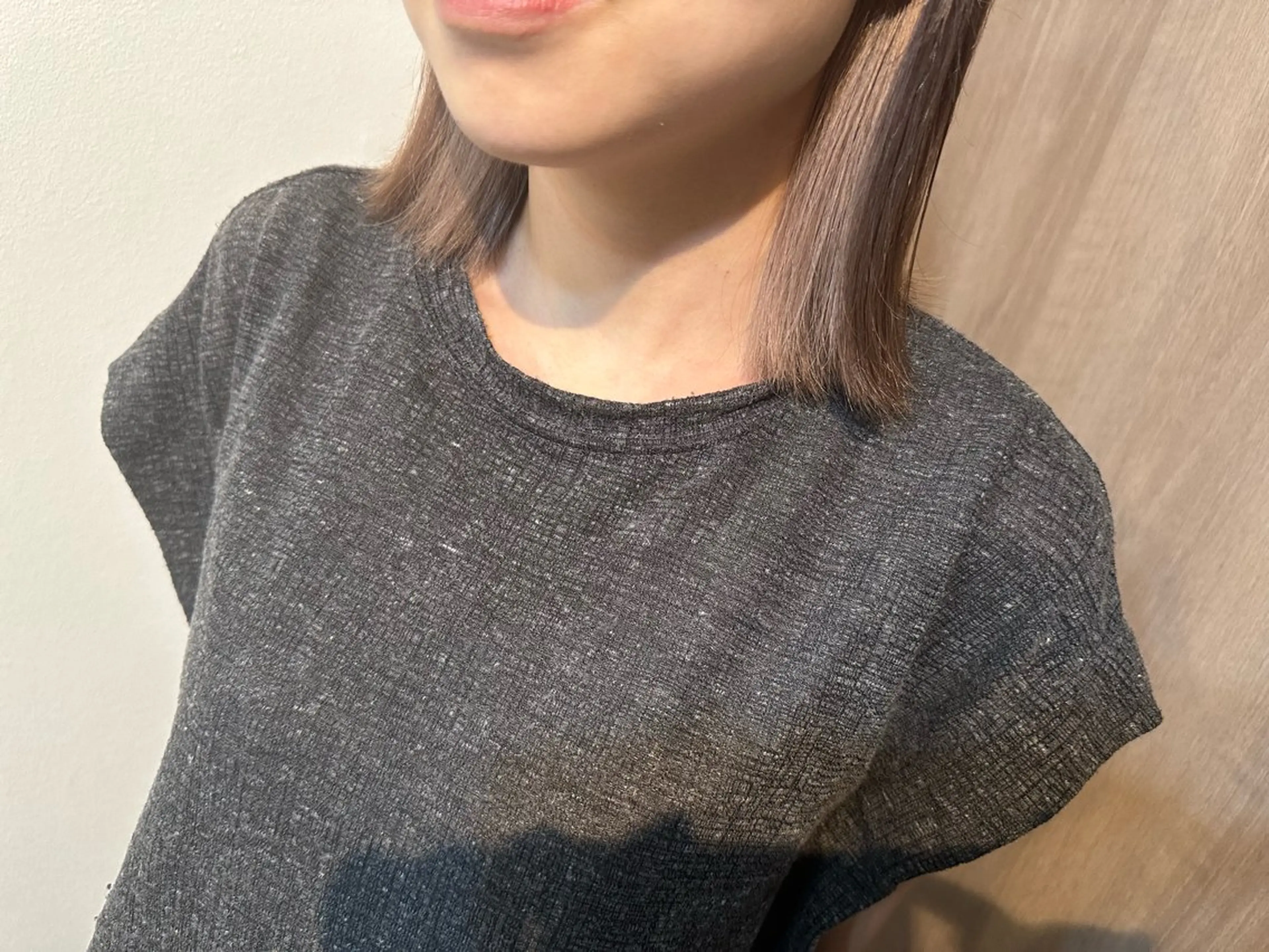 ミディアム カラー ベージュカラー イヤリングカラー ヘアカラー Sherry/R 三川町　木村祐里奈のヘアスタイル