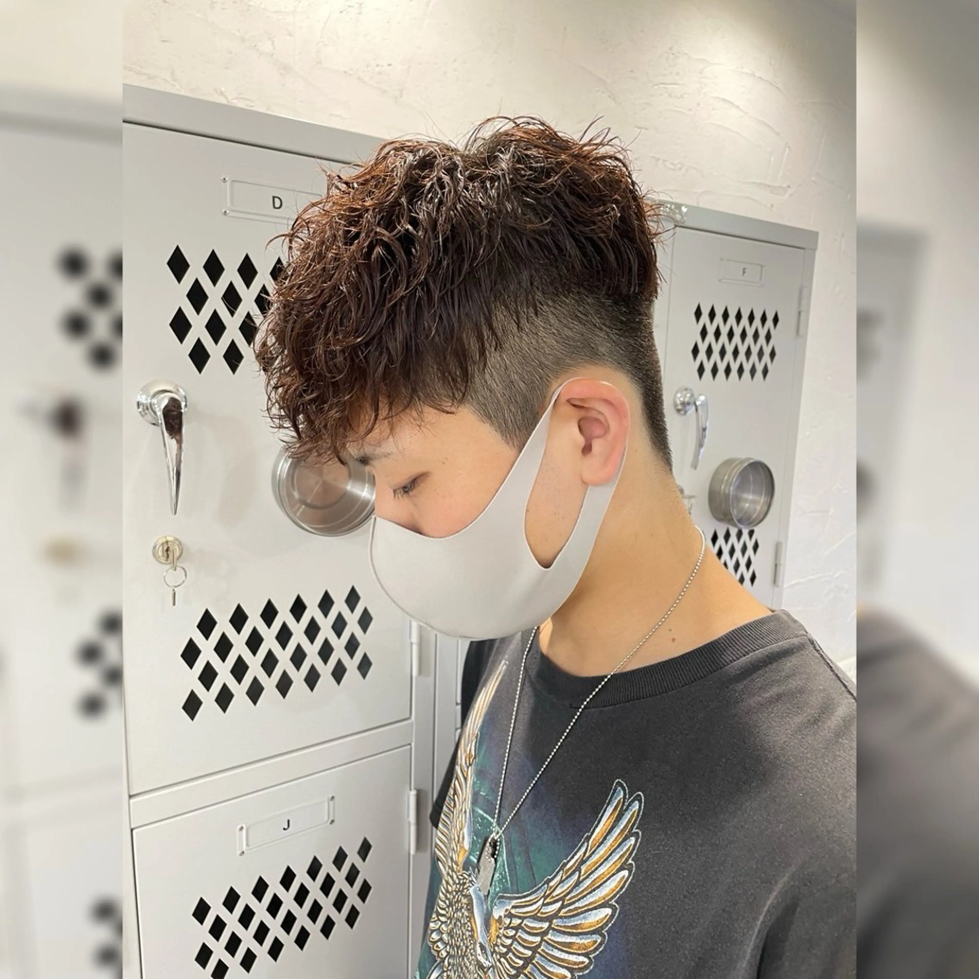 ショート パーマ メンズ マッシュ メンズパーマ ツイストスパイラルパーマ 波巻きパーマ スパイラルパーマ Ali'i men's salon所属・パーマ、カラー特化 園田翔大のヘアスタイル