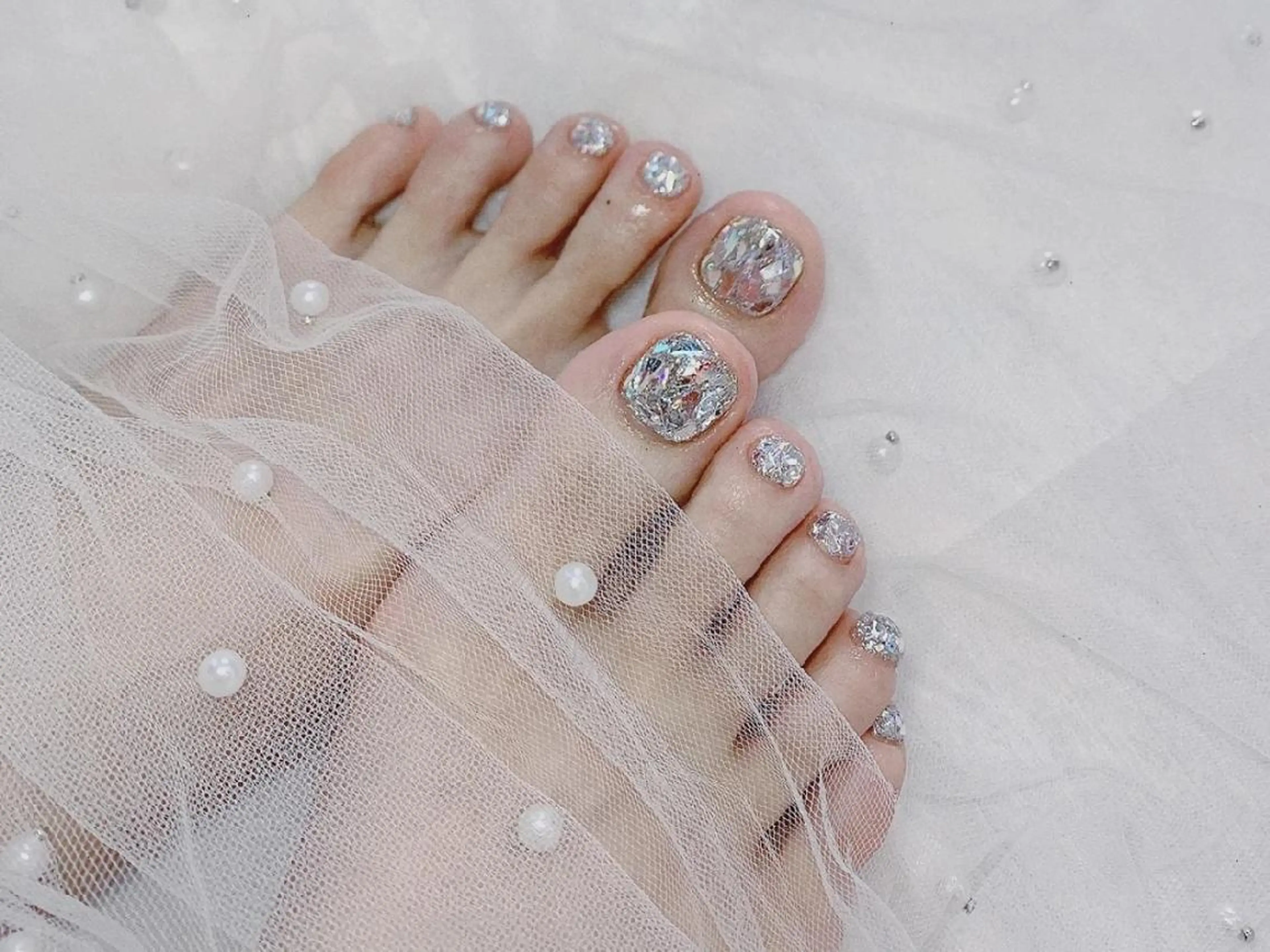 ネイル ネイリストゆか💅 長さだし、深爪矯正のネイルデザイン