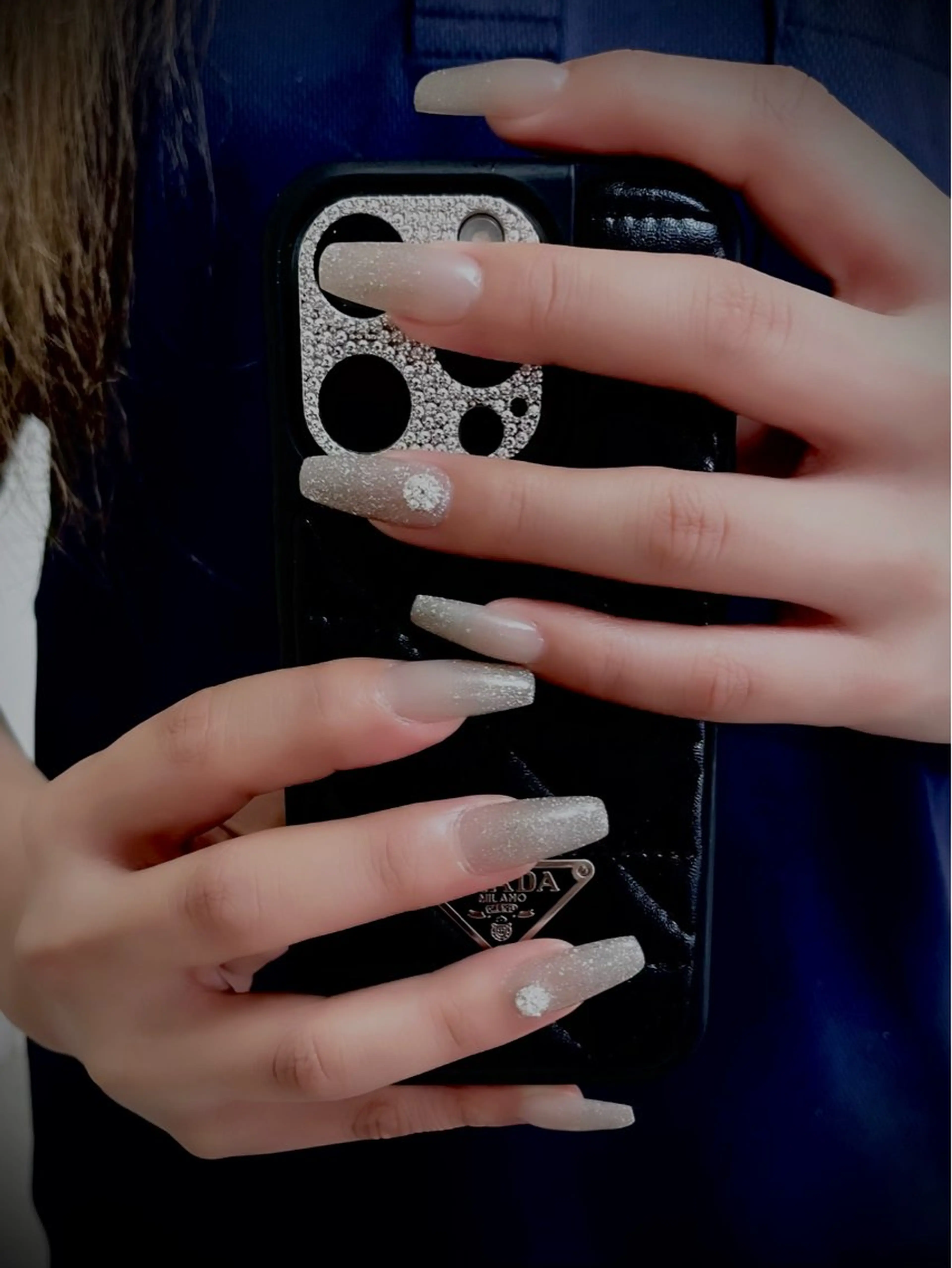 ネイル キラキラネイル マグネットネイル ワンカラーネイル スカルプネイル ワンホンネイル nine.🦋 YUKOのネイルデザイン