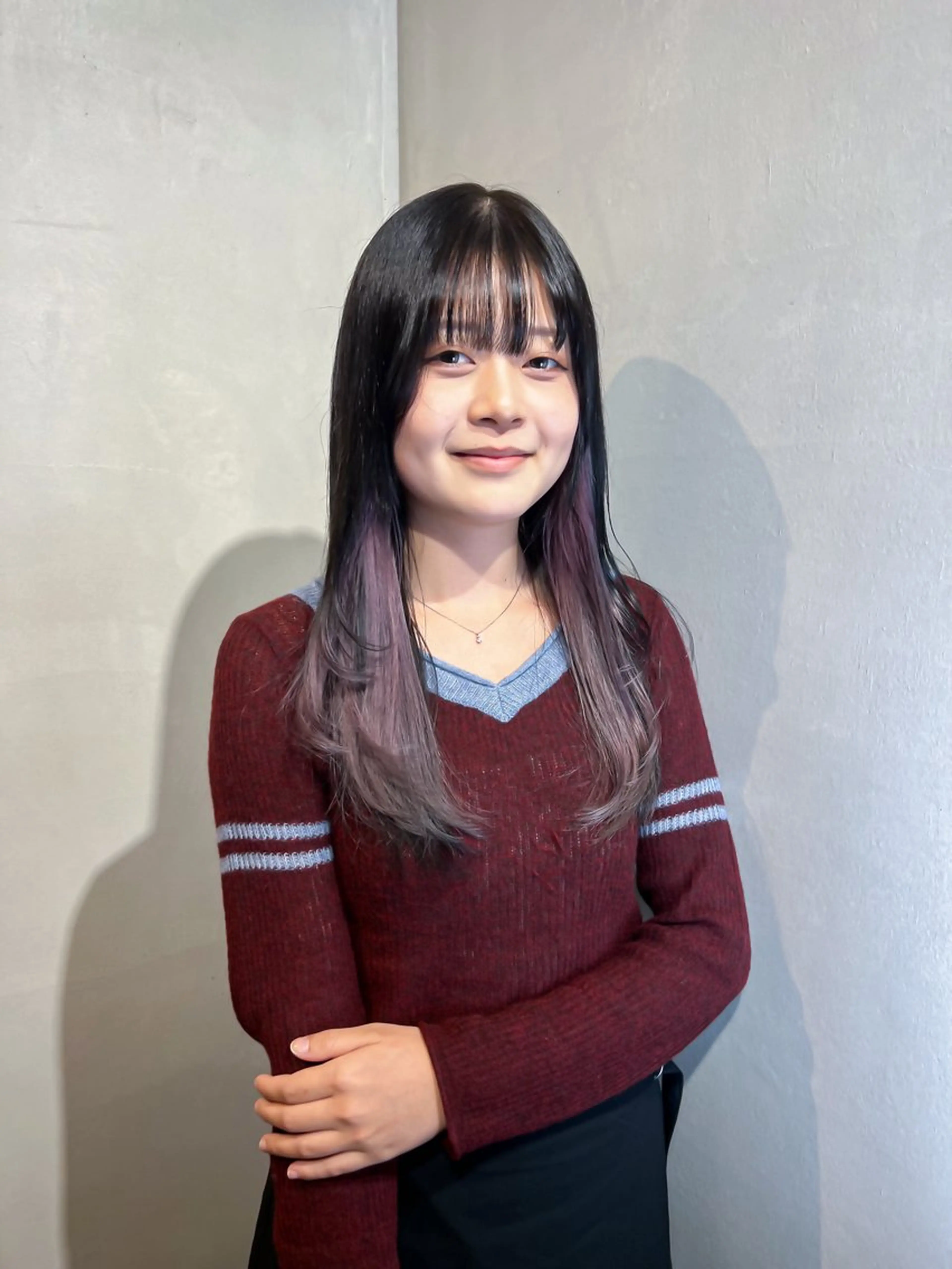 【インナーカラー】部分ブリーチ＋部分オンカラー＋トリートメント¥8900の写真