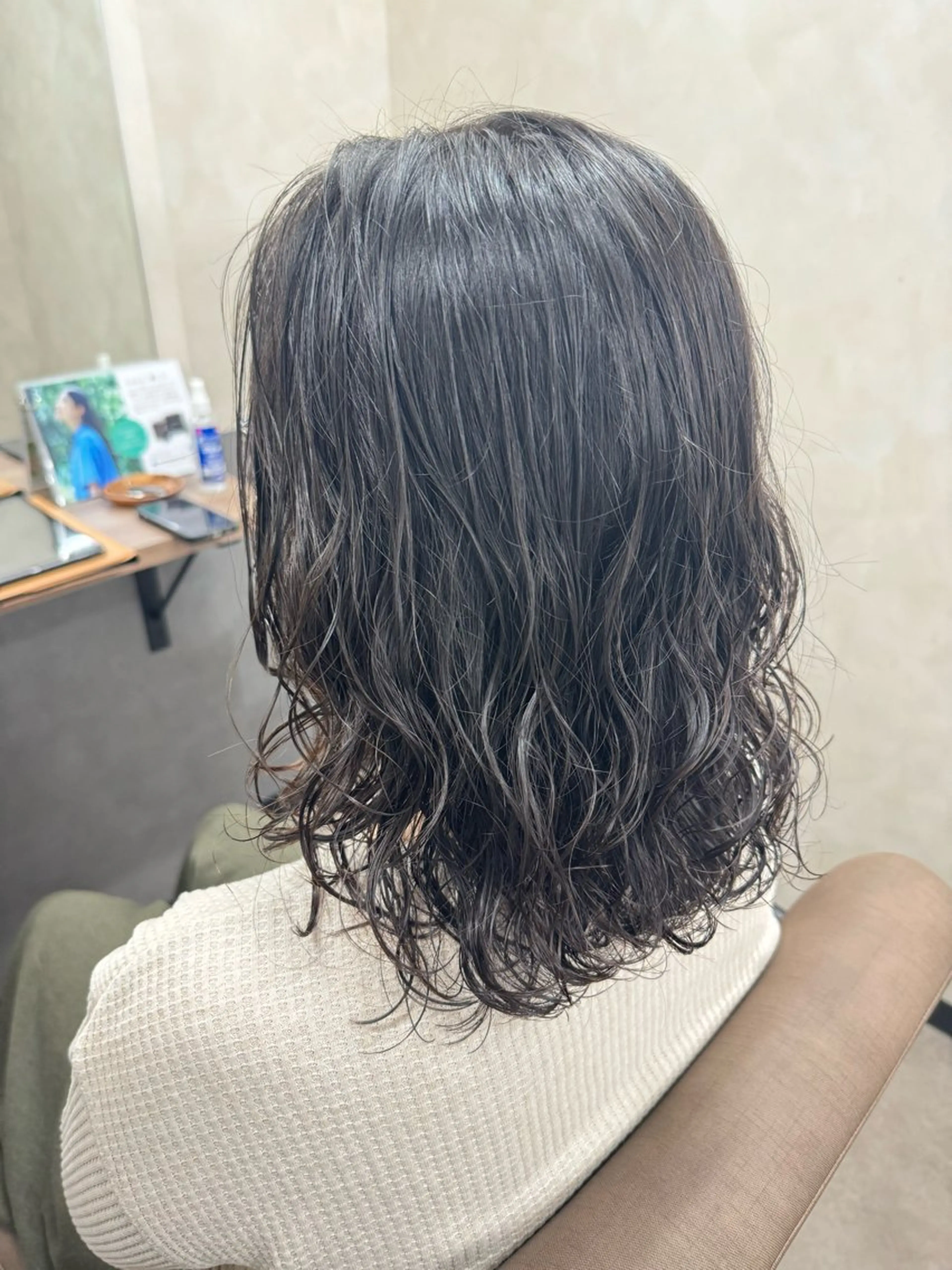 ミディアム パーマ TELAHAIR 副代表　菊池謙のヘアスタイル