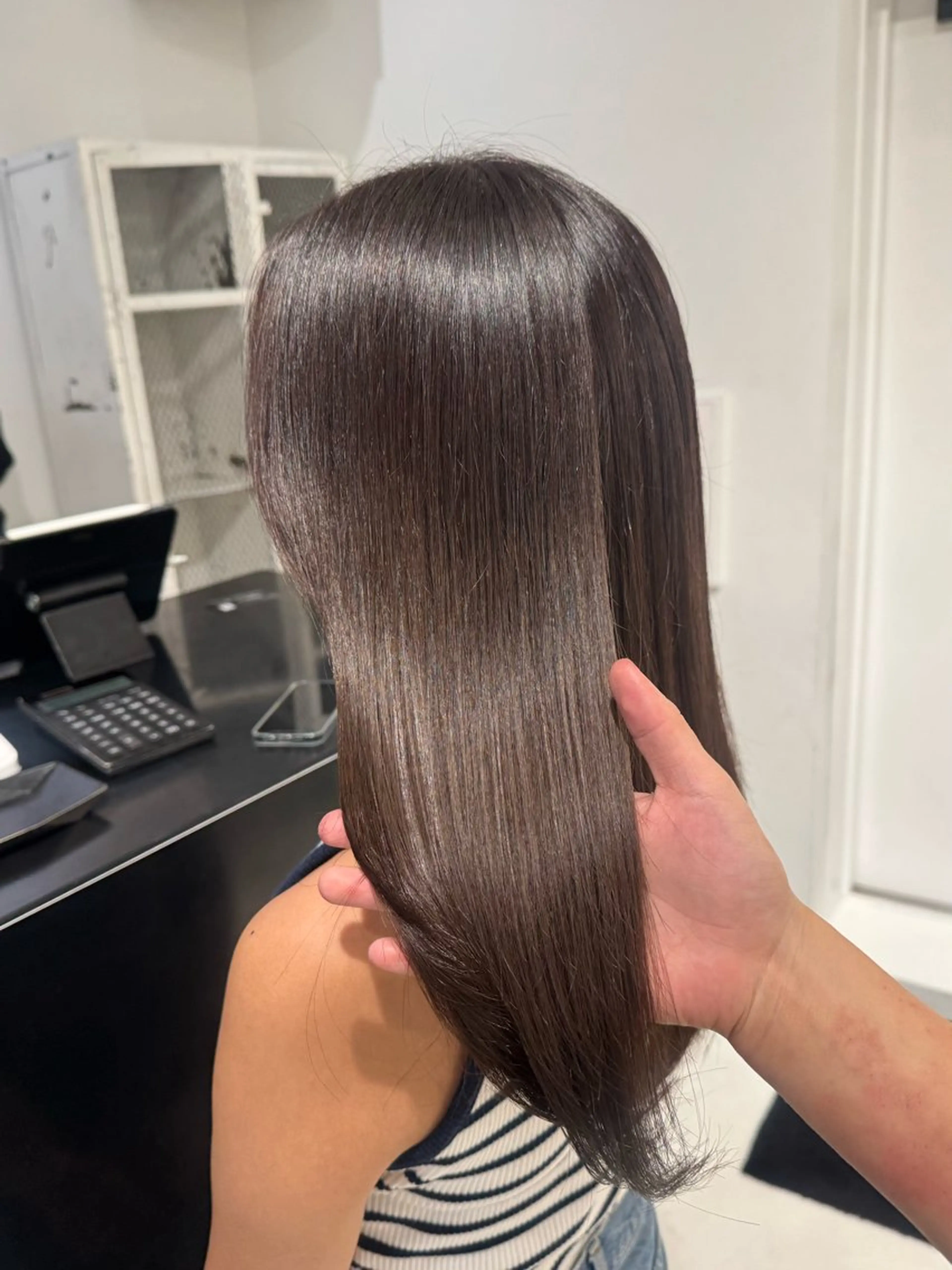 セミロング カラー カット ヘアカラー 原宿 艶カラー🫧 ちり🍎のヘアスタイル