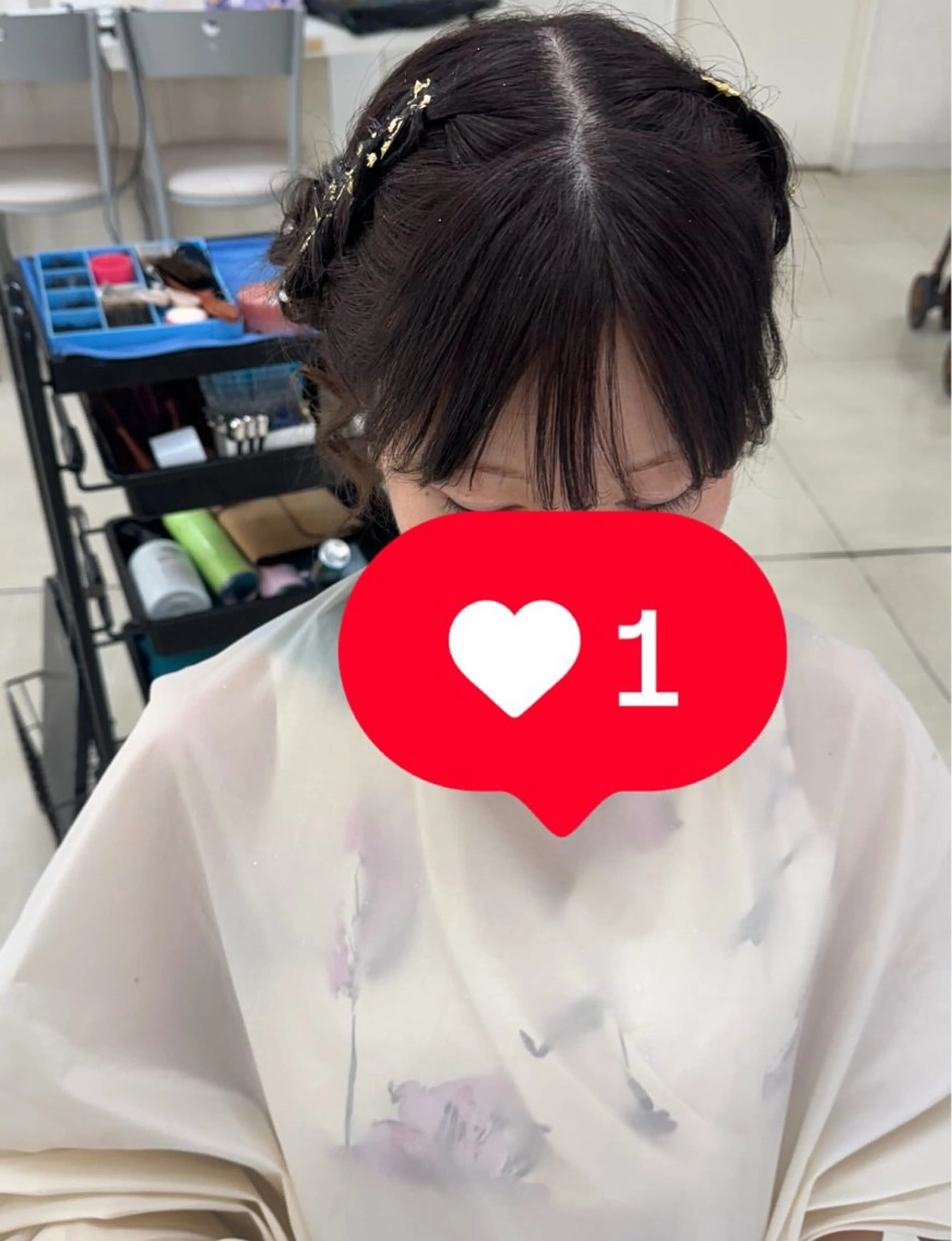 ロング タカハシ リナのヘアスタイル