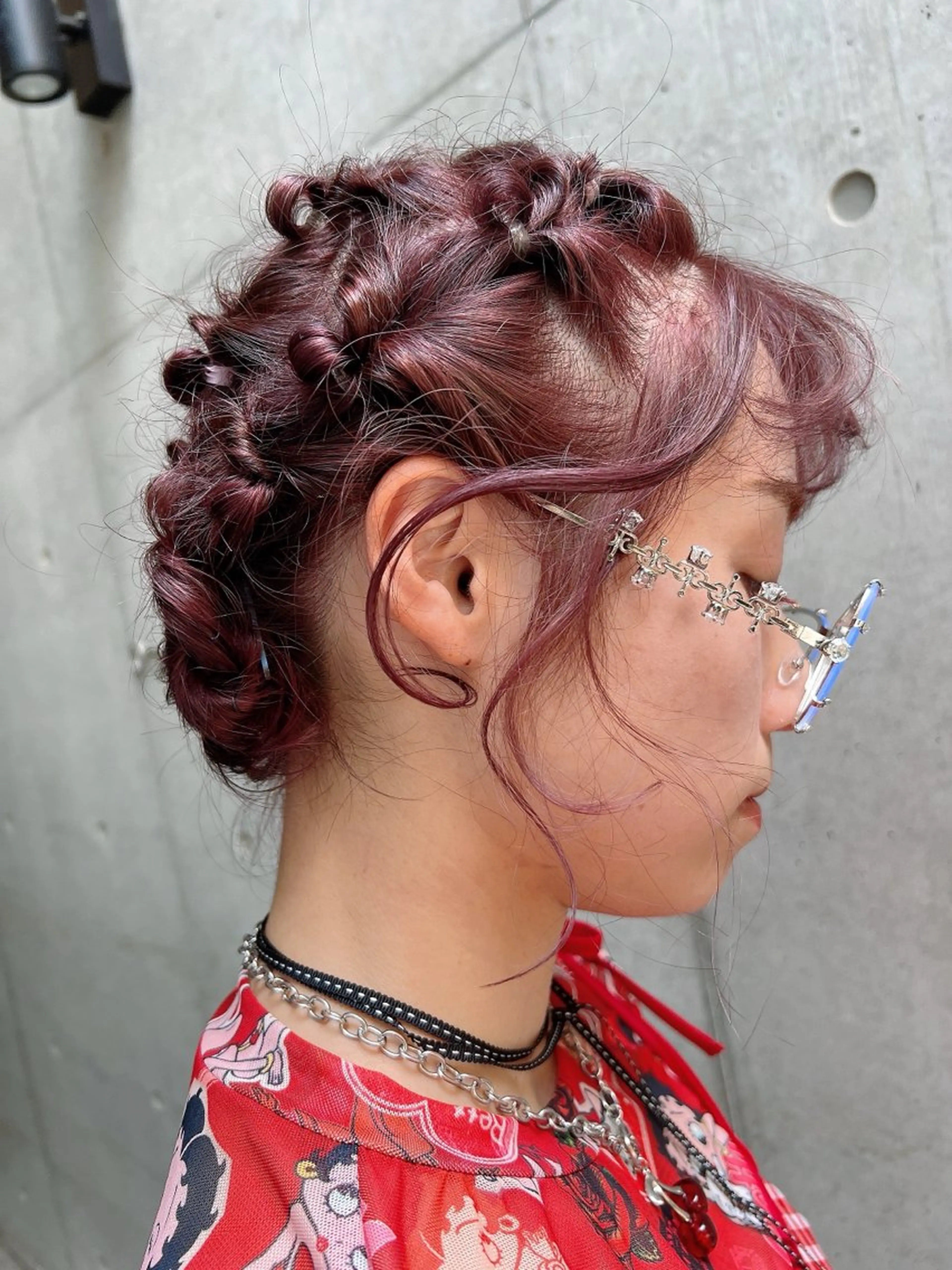 カラー ヘアアレンジ ハイトーン /愛子のヘアスタイル