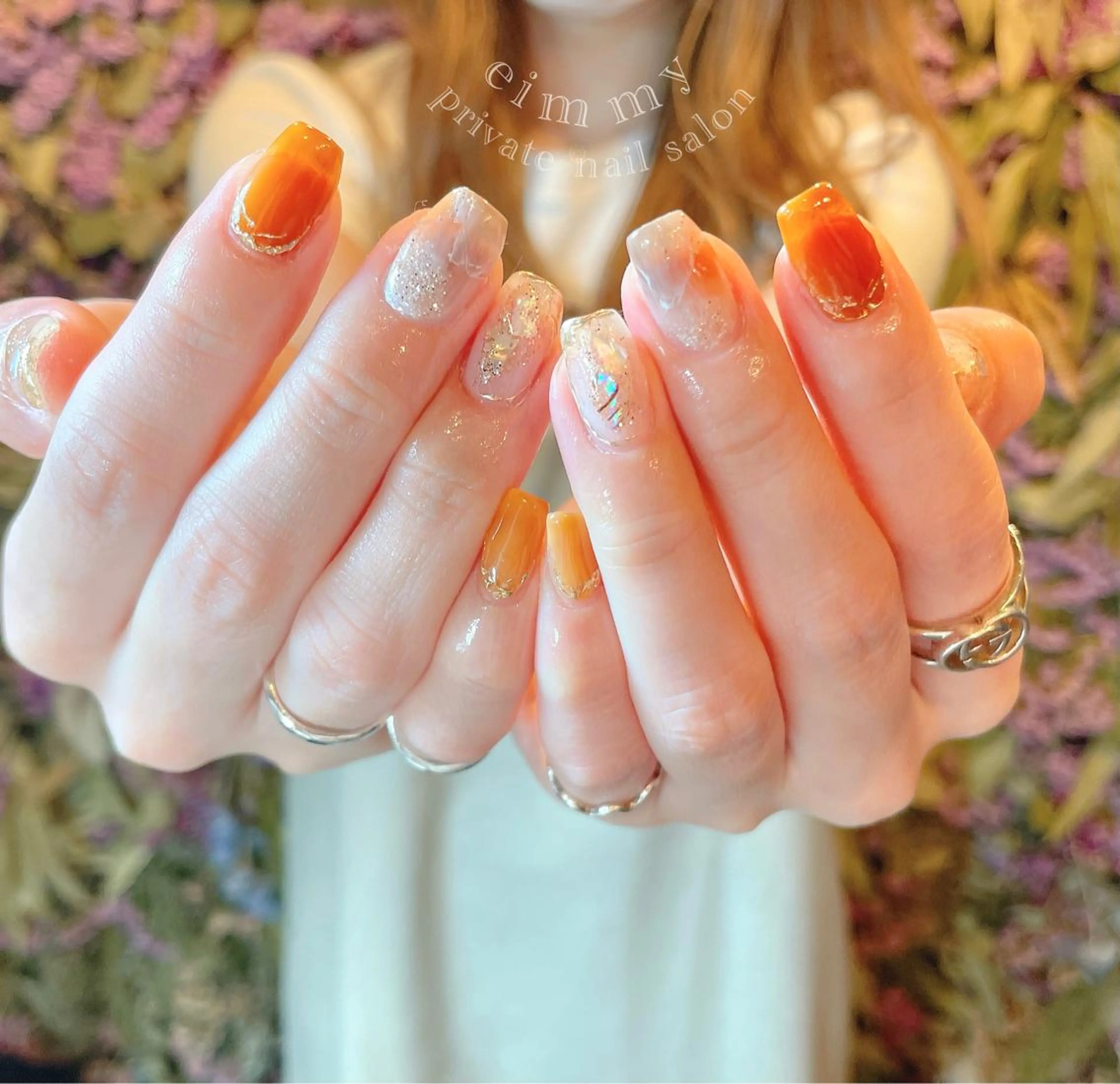 ネイル ブルー ジェルネイル ニュアンスネイル ネイルチップ eimmy【所沢】 mayuのネイルデザイン