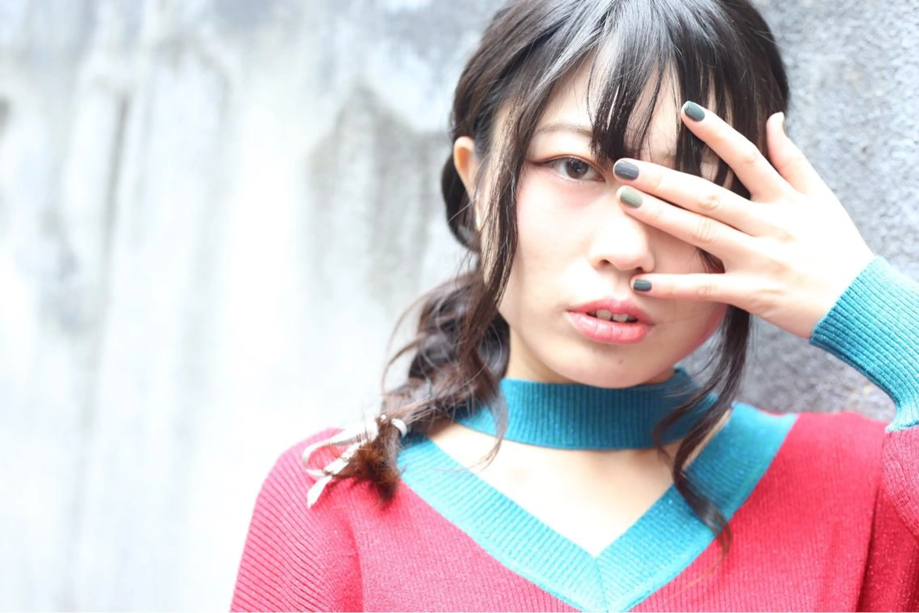 セミロング 学生 vato マンツーマンサロンのヘアスタイル