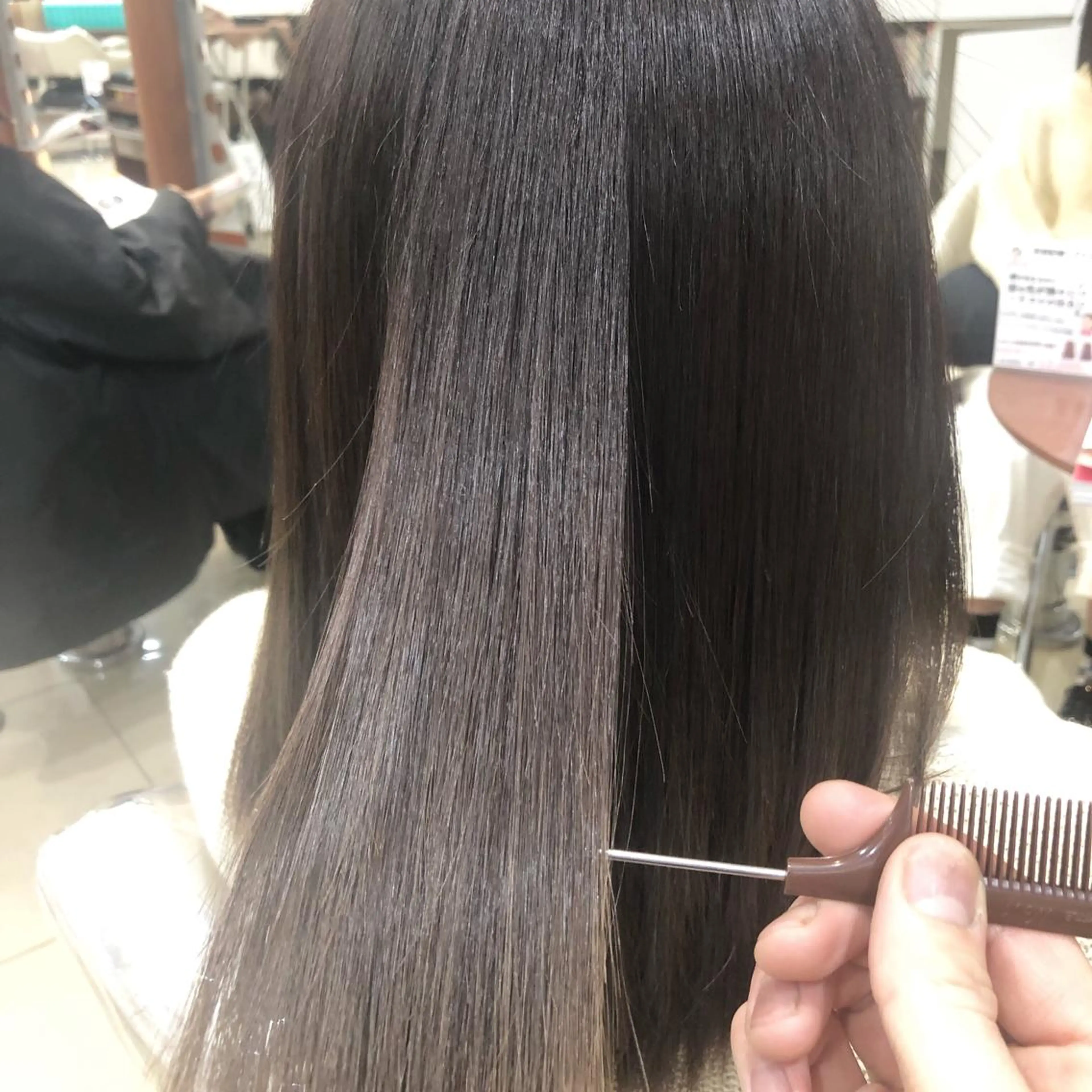 ロング 髪質改善 縮毛矯正 トリートメント 酸熱トリートメント コテ巻き風パーマ/ 髪質改善/河島恭平のヘアスタイル