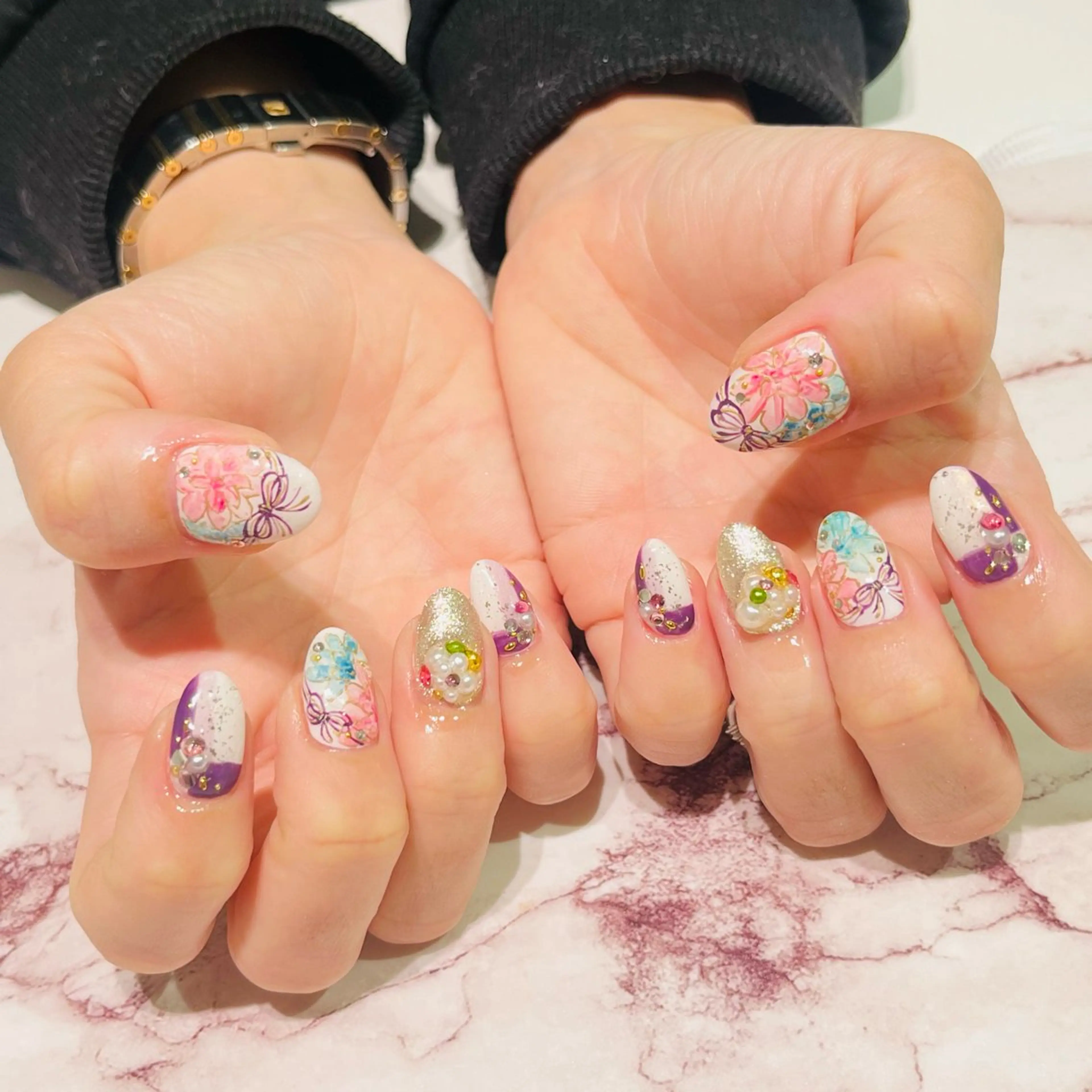 ネイル ハンドネイル Hair removal & Beauty salon Produce by Lucia所属・nail salon Luciaのネイルデザイン