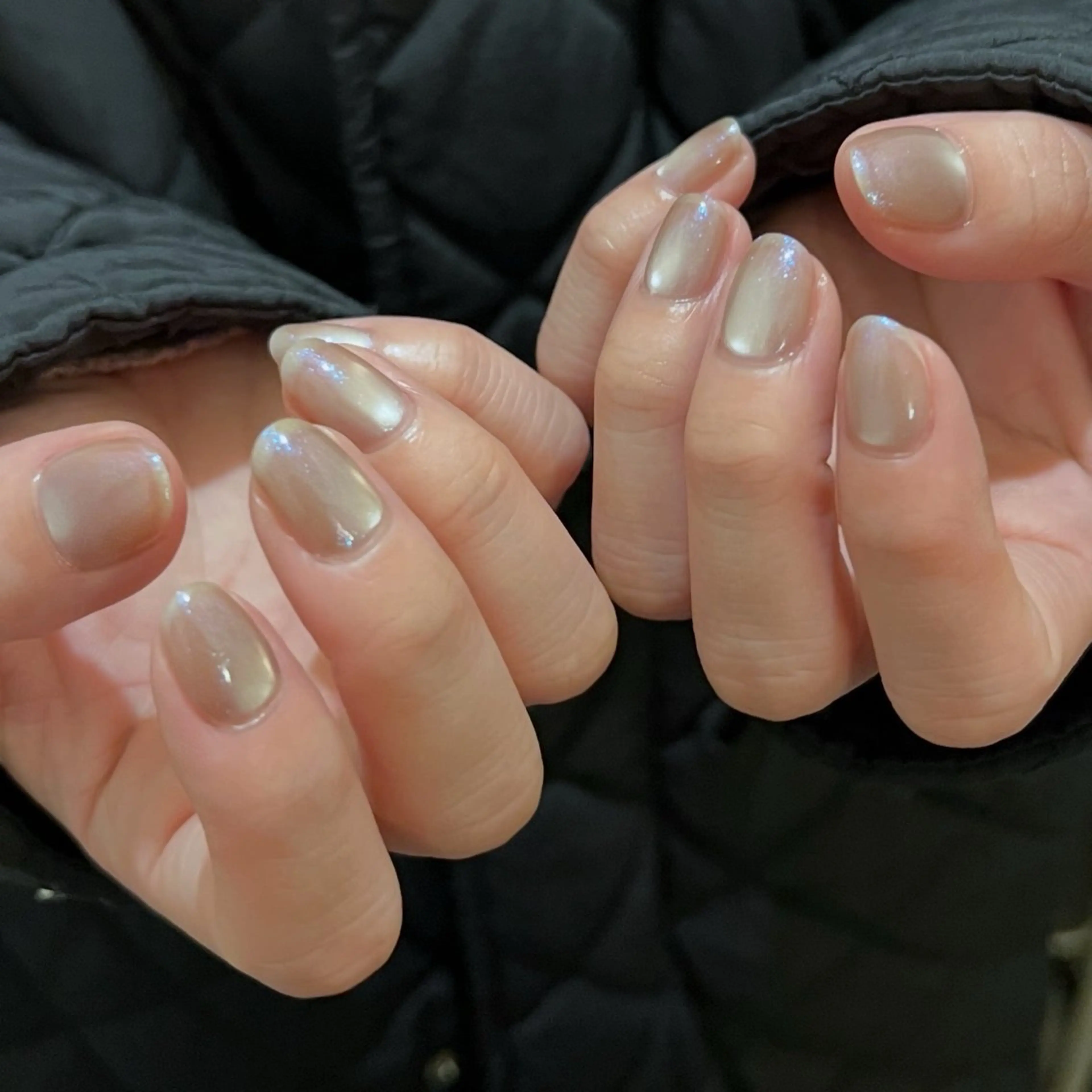 ネイル ブルー フラッシュネイル ラメ(グリッター) マグネットネイル urun eriのネイルデザイン