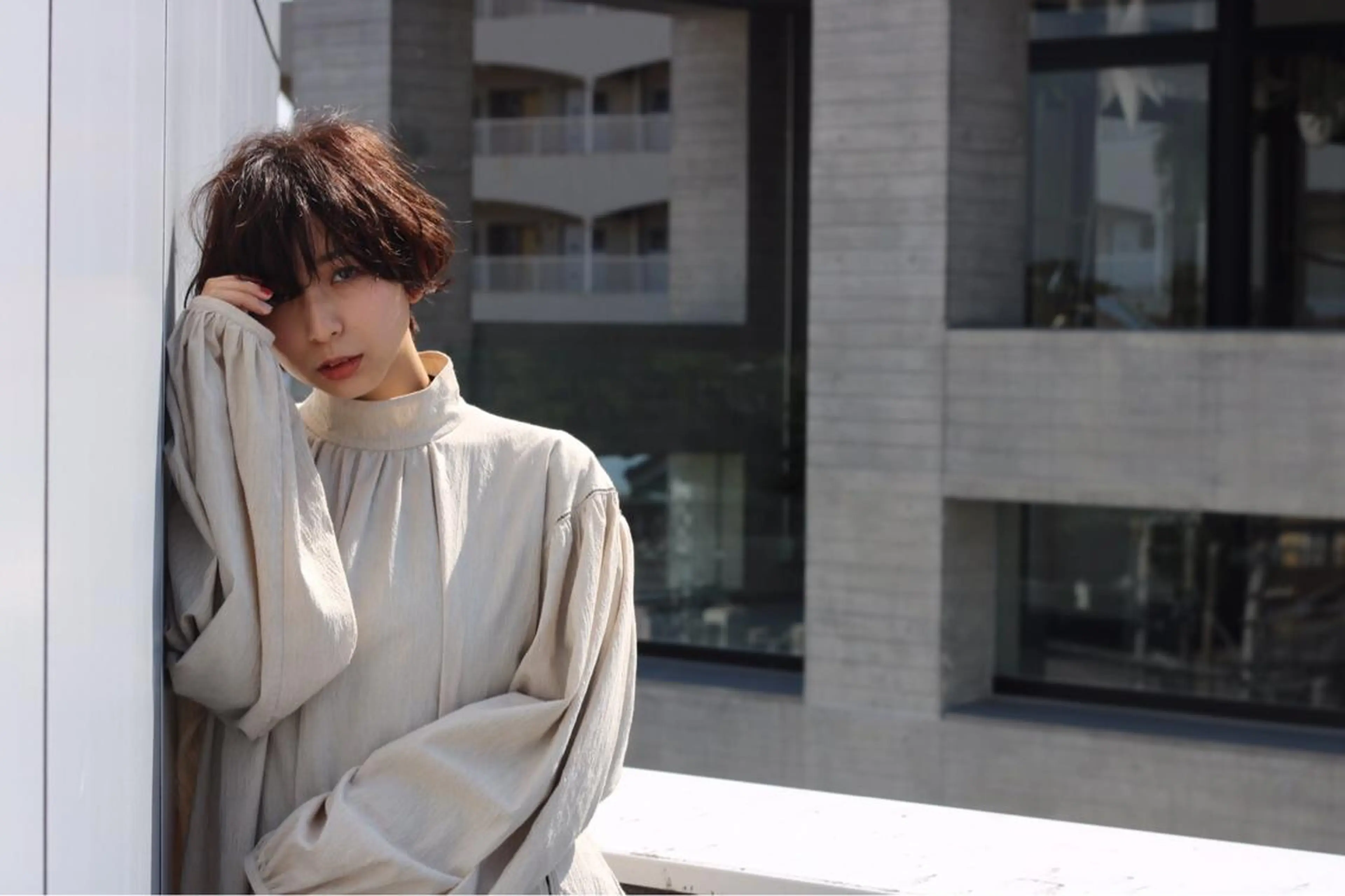 ミディアム カラー Rely 美空のヘアスタイル