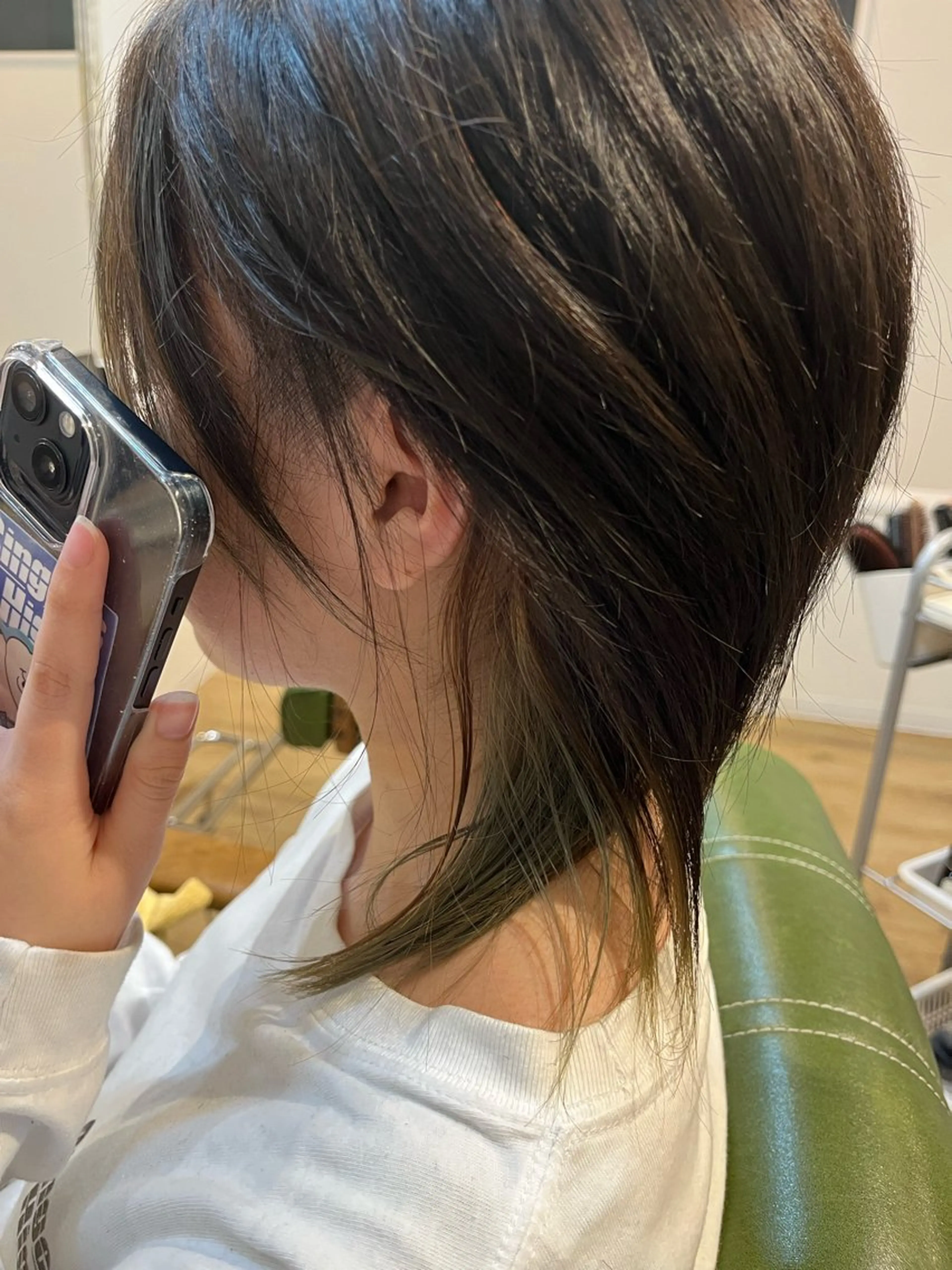 ミディアム 西村 雄介のヘアスタイル