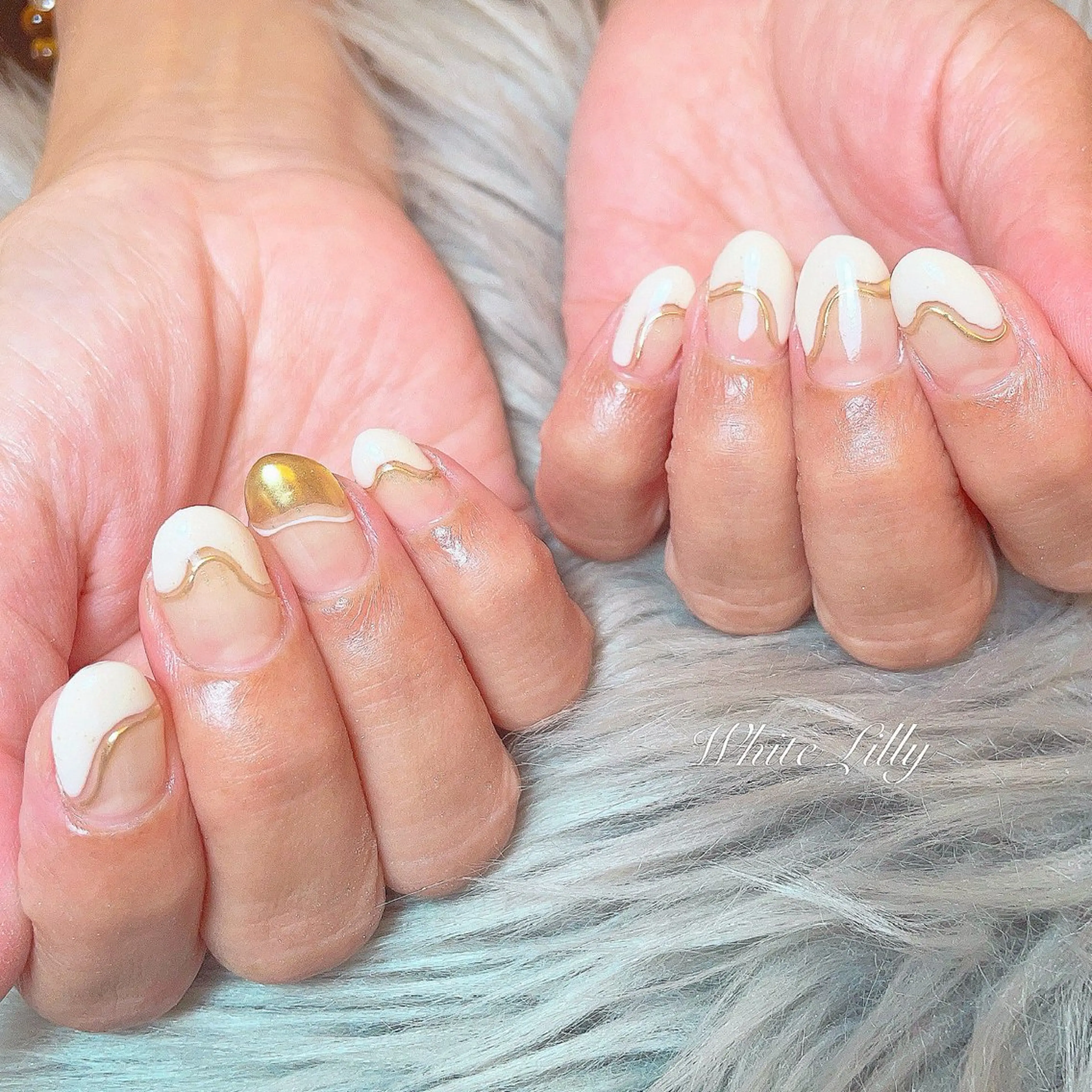 ネイル ハンドネイル White lily所属・牧田 雅世のネイルデザイン