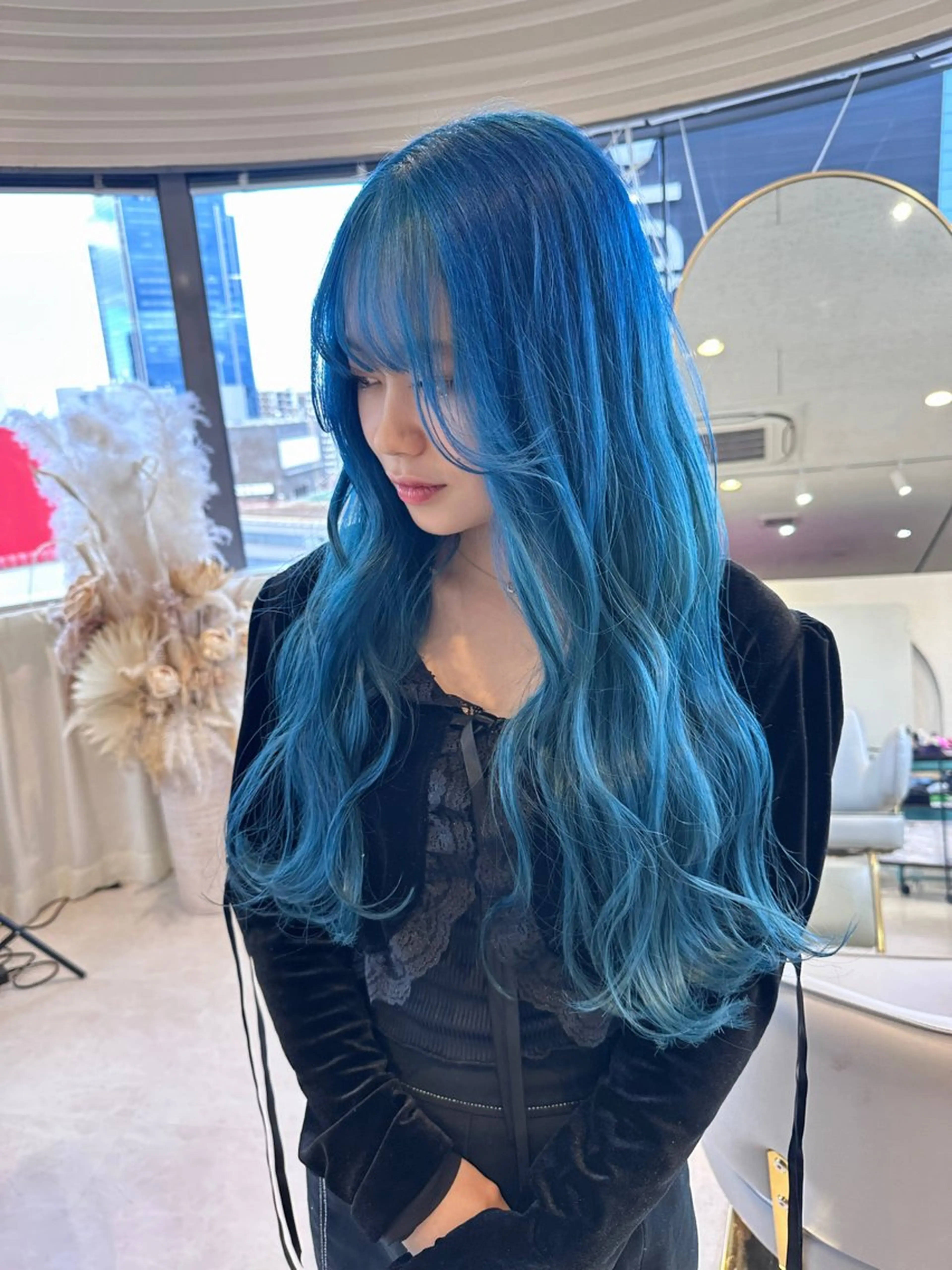 ロング カラー GO TODAY SHAiRE SALON NU茶屋町店所属・女性専門マンツーマン YUKIのヘアスタイル