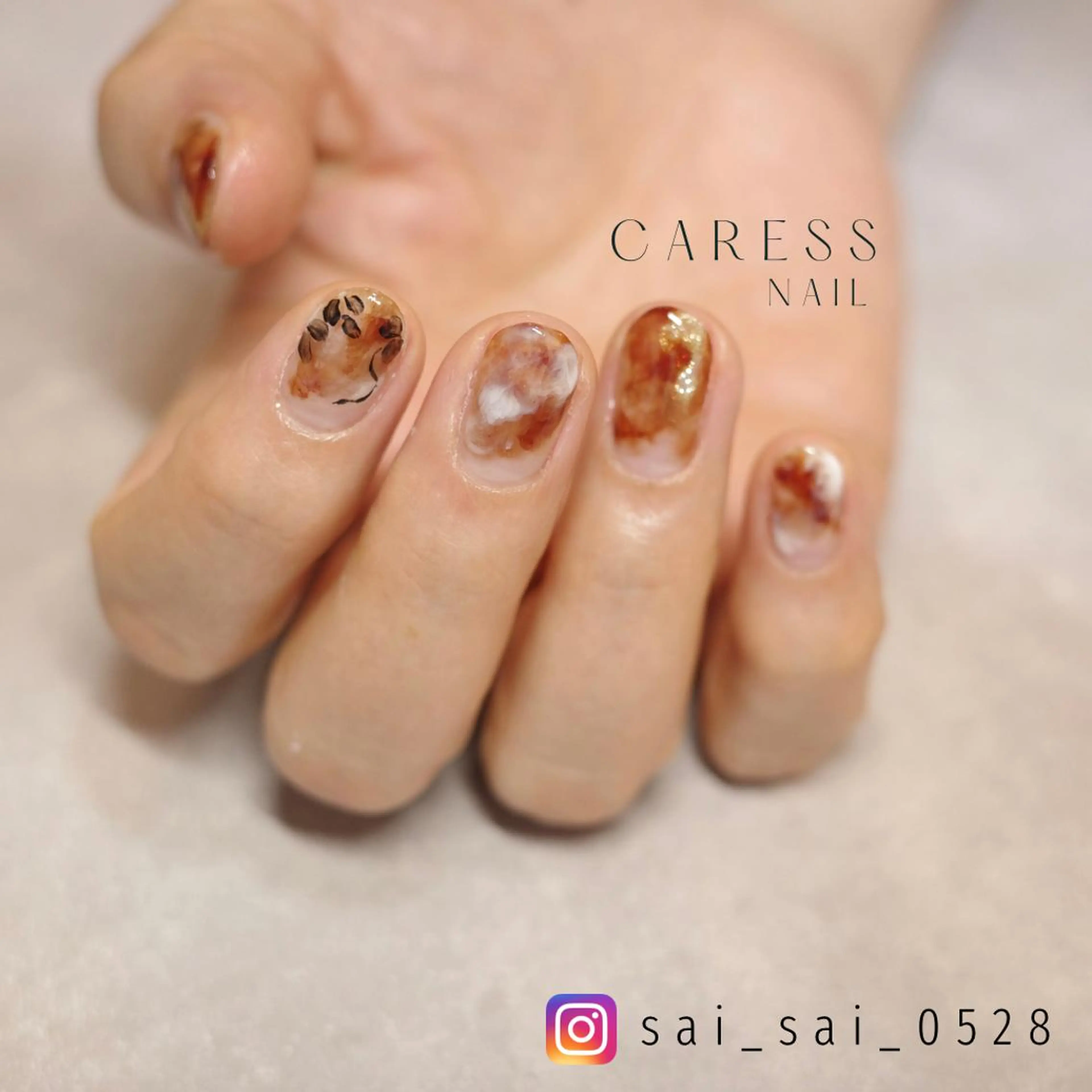 ネイル caress  nail カレスネイル　代々木上原所属・カレスネイル さいのネイルデザイン