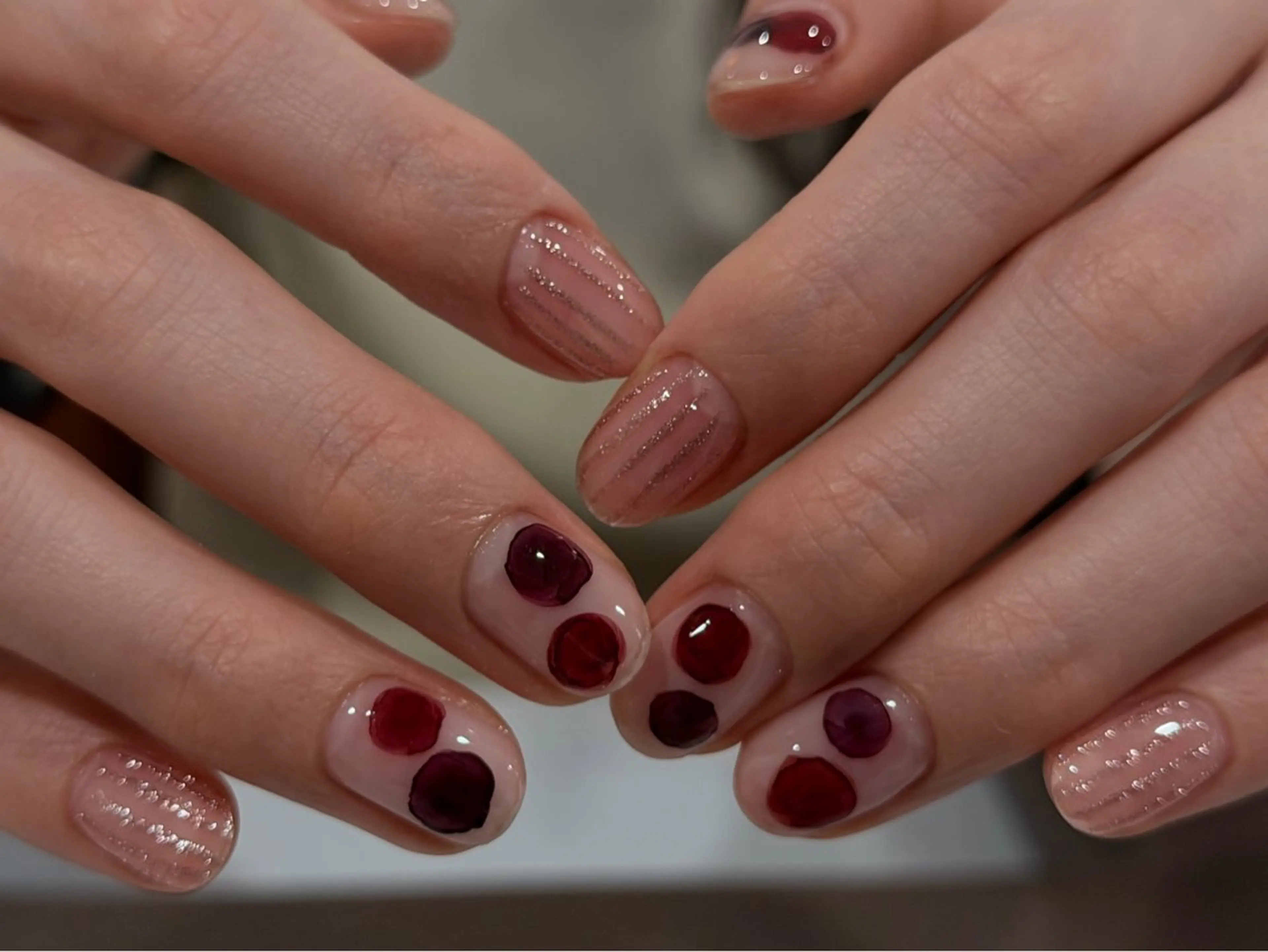 ネイル ラメ(グリッター) ニュアンスネイル ハンドネイル ANOVA所属・ANOVA アノヴァのネイルデザイン