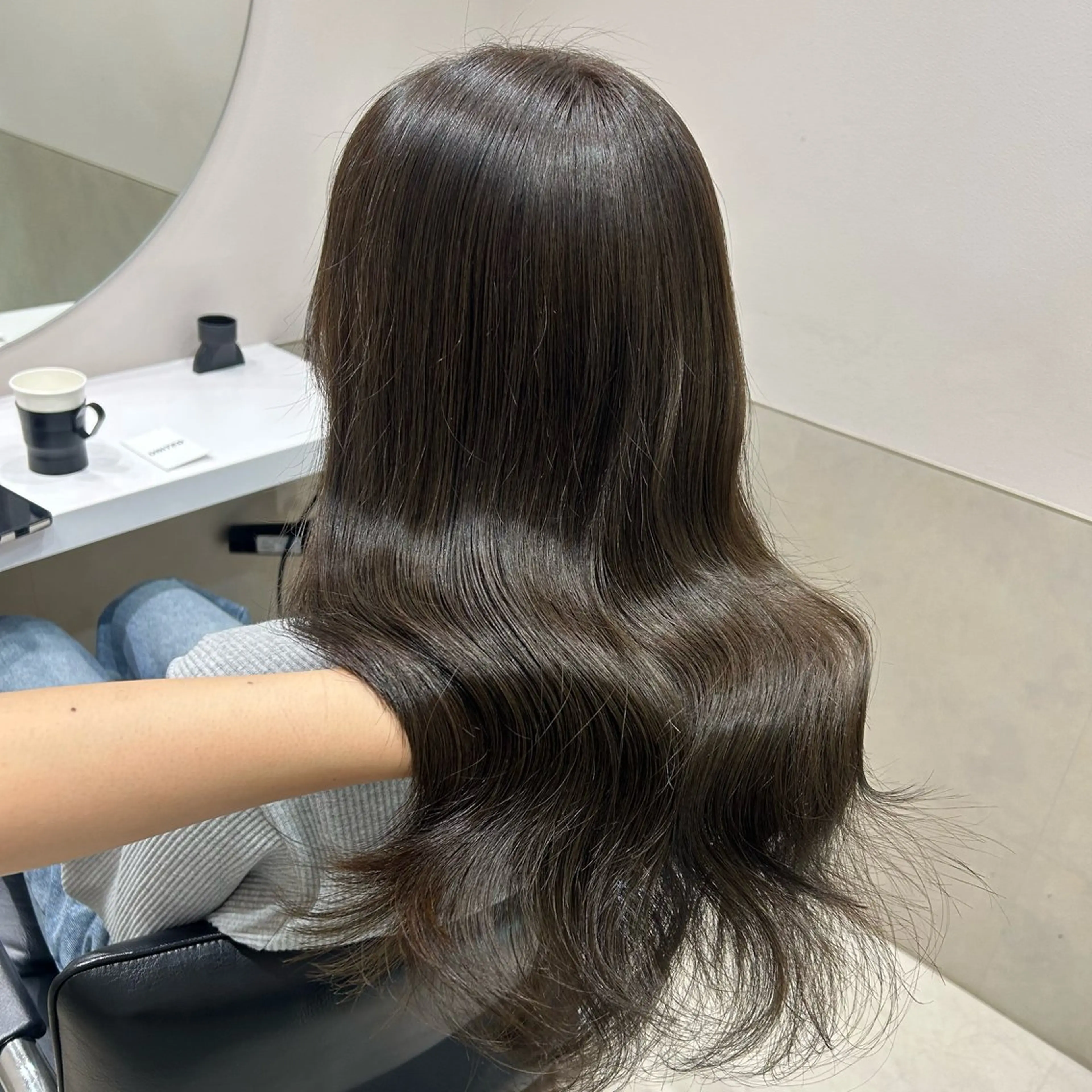 セミロング カラー ヘアアレンジ ヘアカラー トリートメント GOTODAY shair salon 横浜mare店所属・透明感抜群カラー mai🍑♡のヘアスタイル