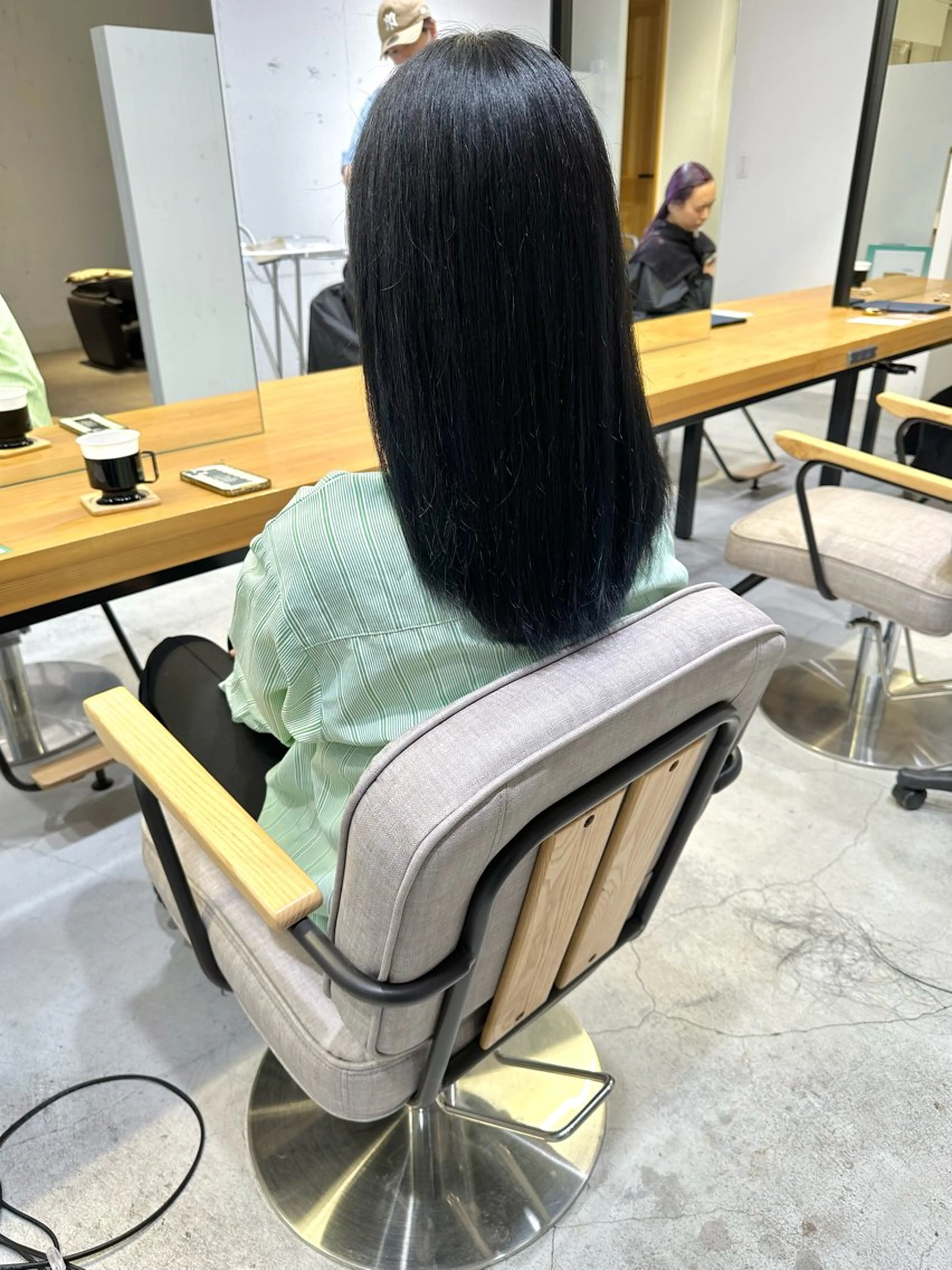 セミロング カット ヘアカラー トリートメント 上野湧太 髪質改善/艶カラーのヘアスタイル