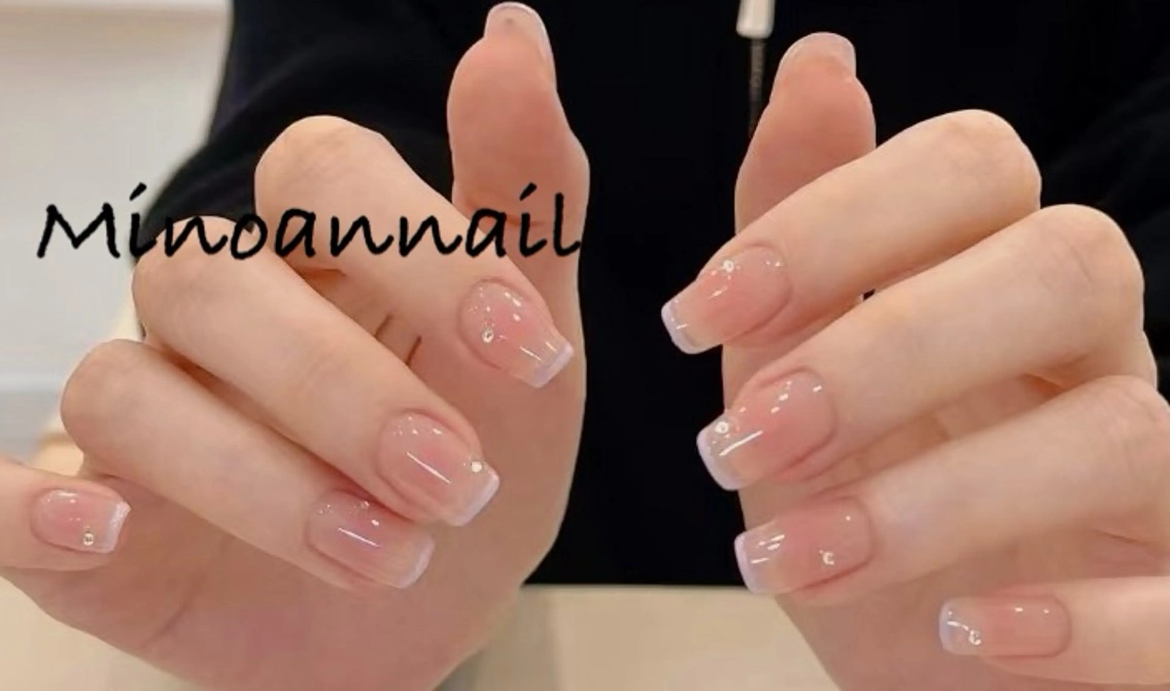 ネイル チークネイル フレンチネイル 美ノ庵ネイルサロン メトロポリタン前店のネイルデザイン