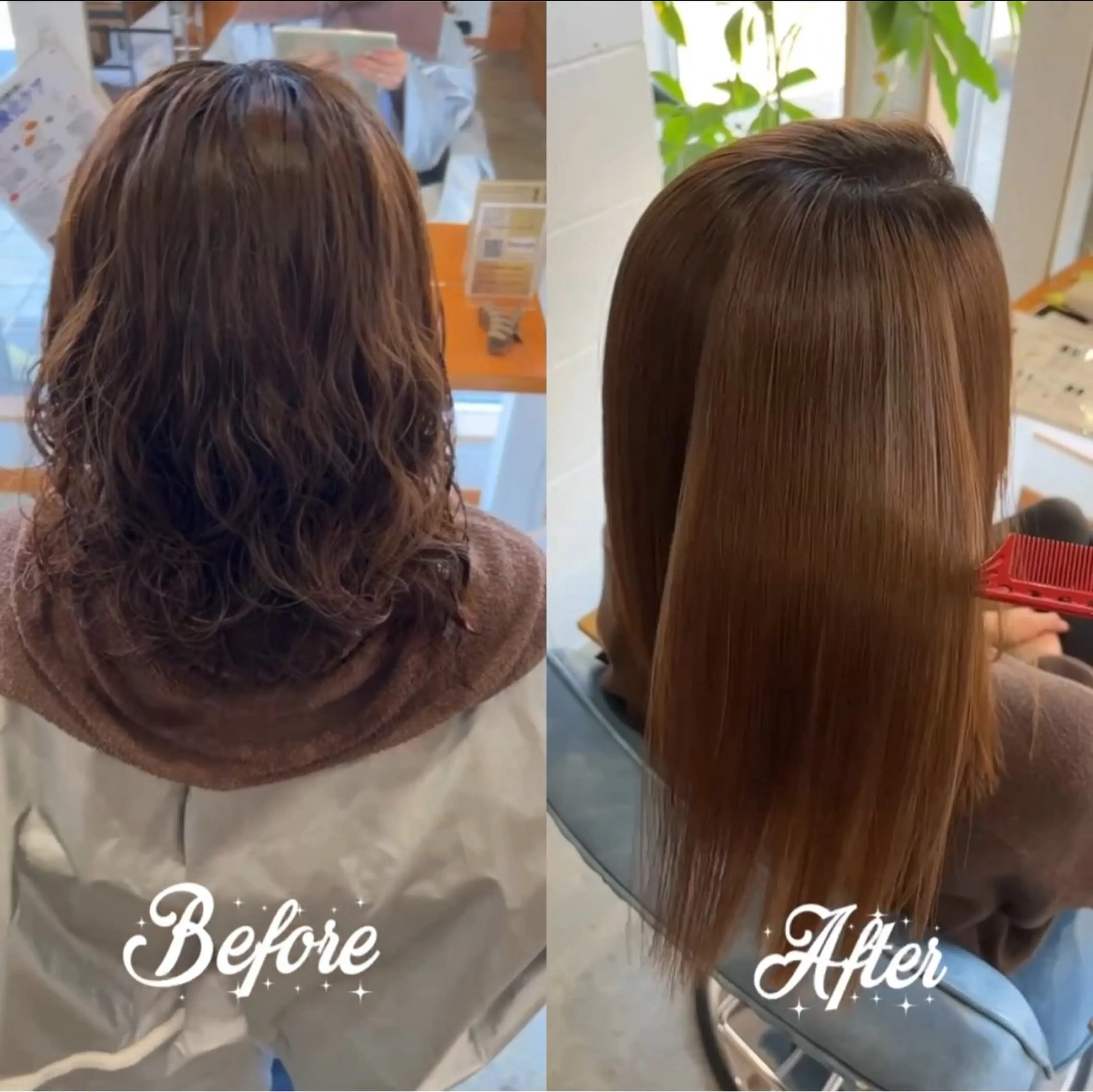 セミロング 縮毛矯正 トリートメント お客様の要望を叶える 🥥國谷俊介🥥のヘアスタイル