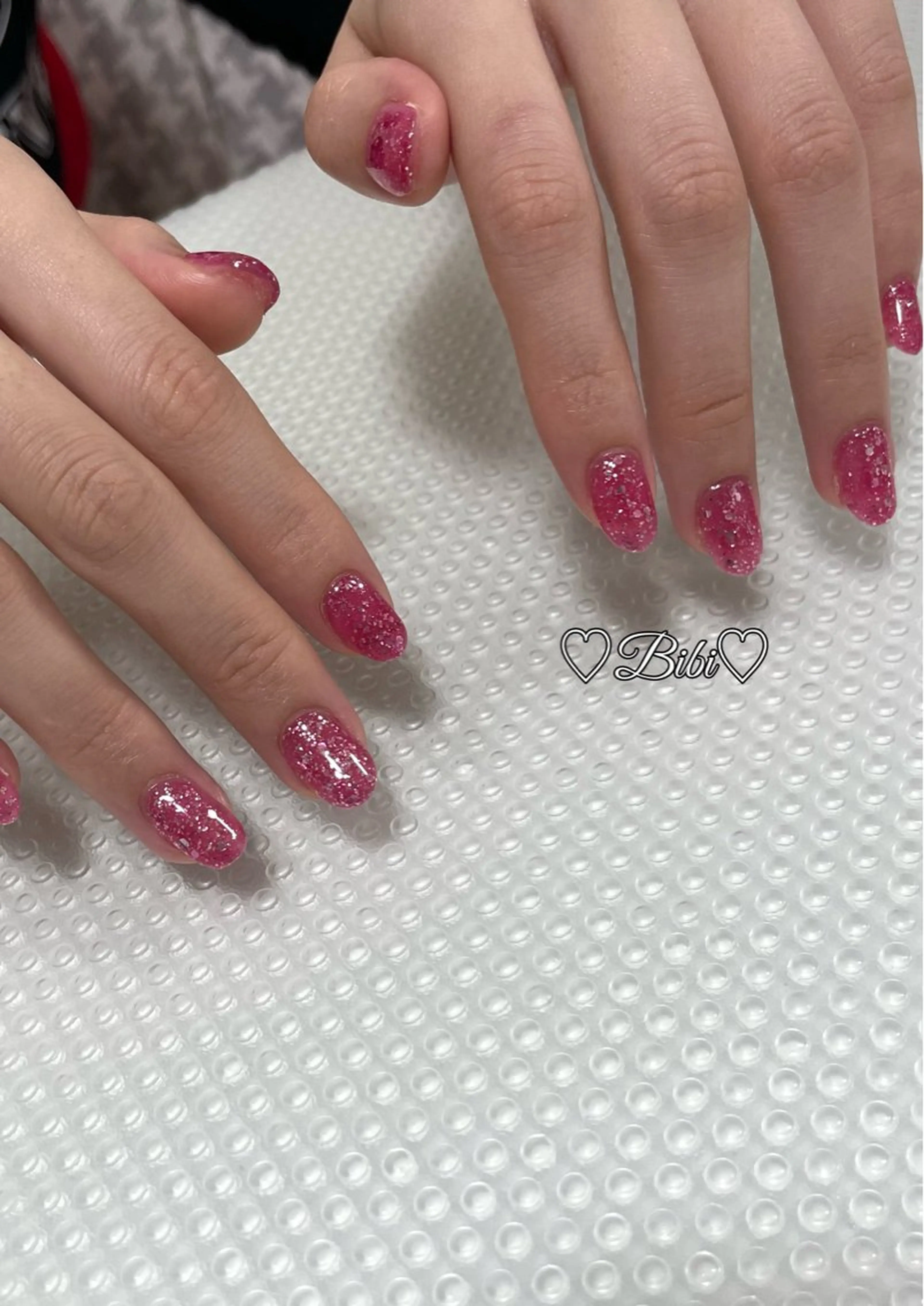 ネイル アートネイル フラッシュネイル ラメ(グリッター) シルバー スクエアネイル ハンドネイル ハンドケア ♡Bivi♡自爪に 優しいネイルサロンのネイルデザイン