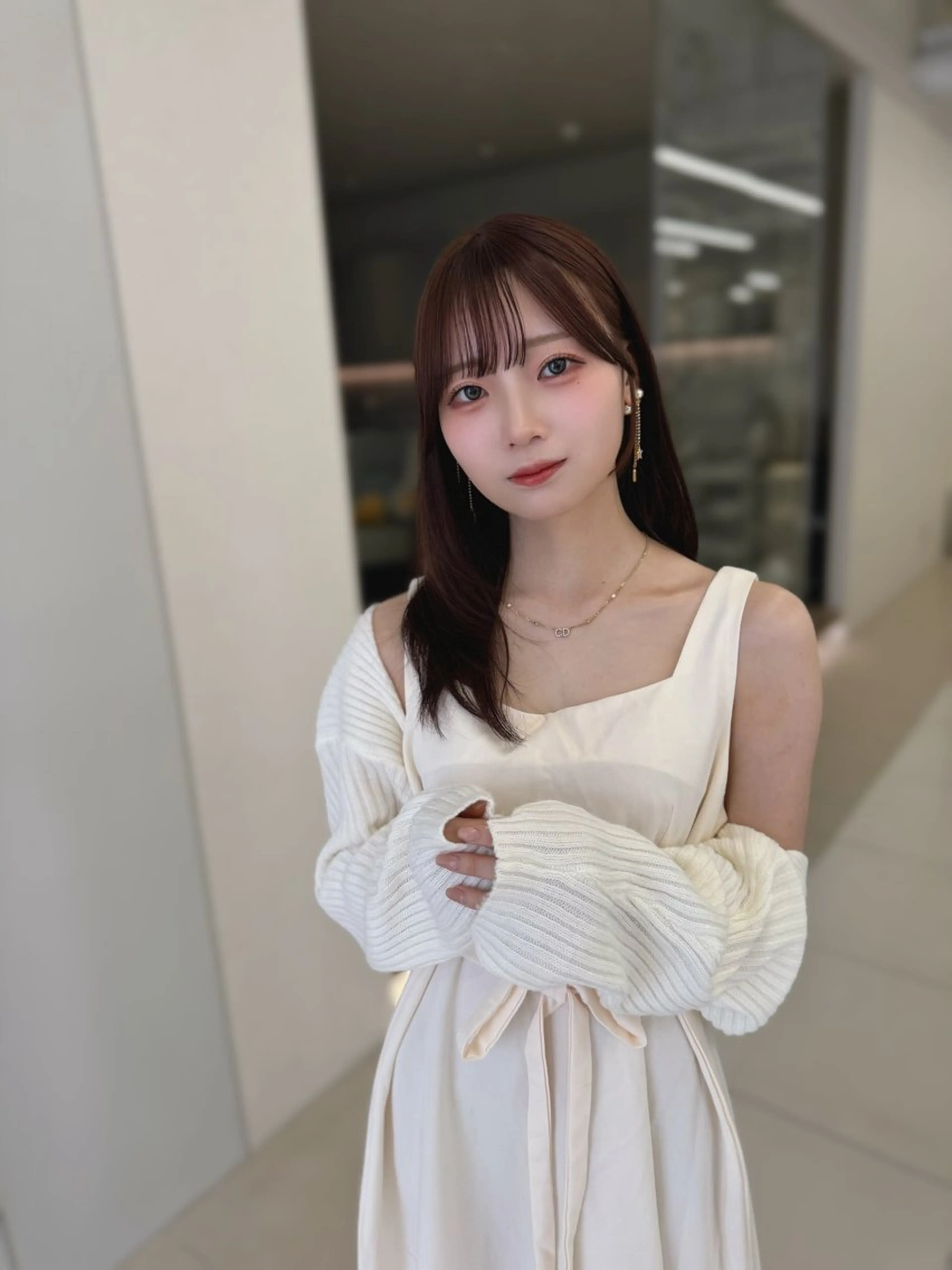 ミディアム カラー カット COA GINZA 空也/前髪/顔まわりのヘアスタイル