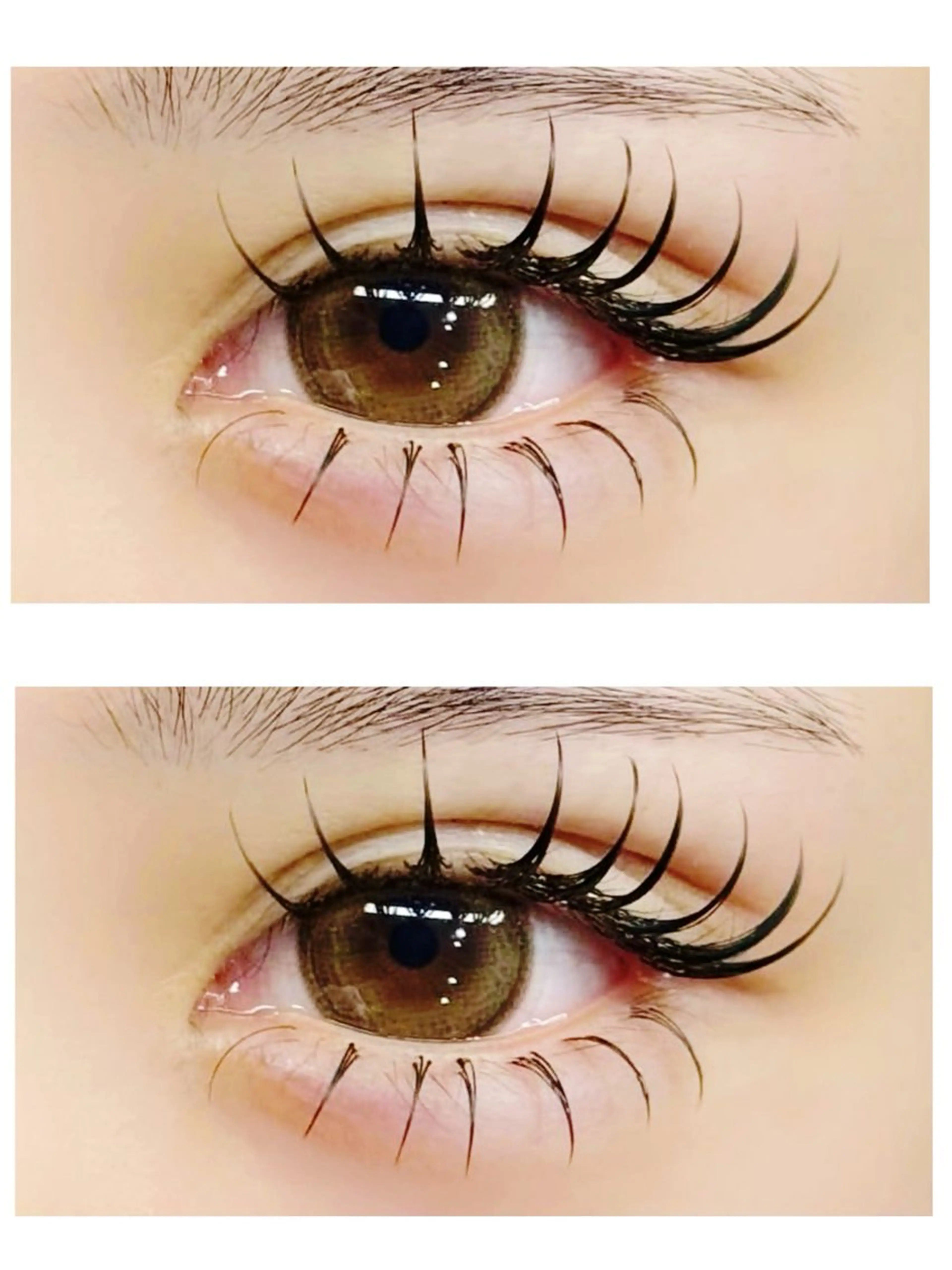 ☃️２月限定☃️上下LEDフラットラッシュ170本振り分け✨LDカール有ります✨オフ込、束感コーティング込✨の写真