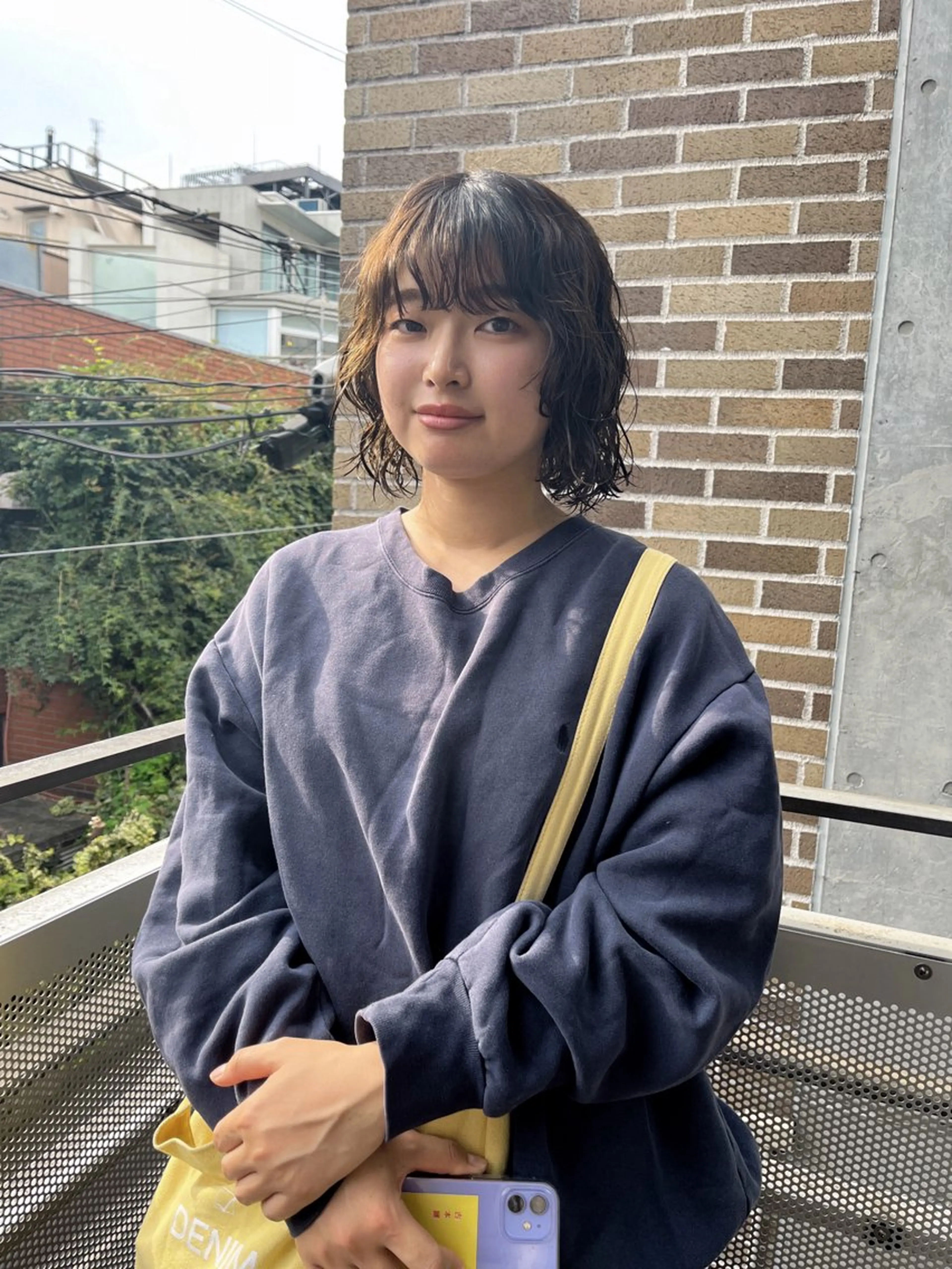 ショート パーマ カット パーマ benji仙台所属・KOKI/ ボブ/ パーマ/透明感カラーのヘアスタイル