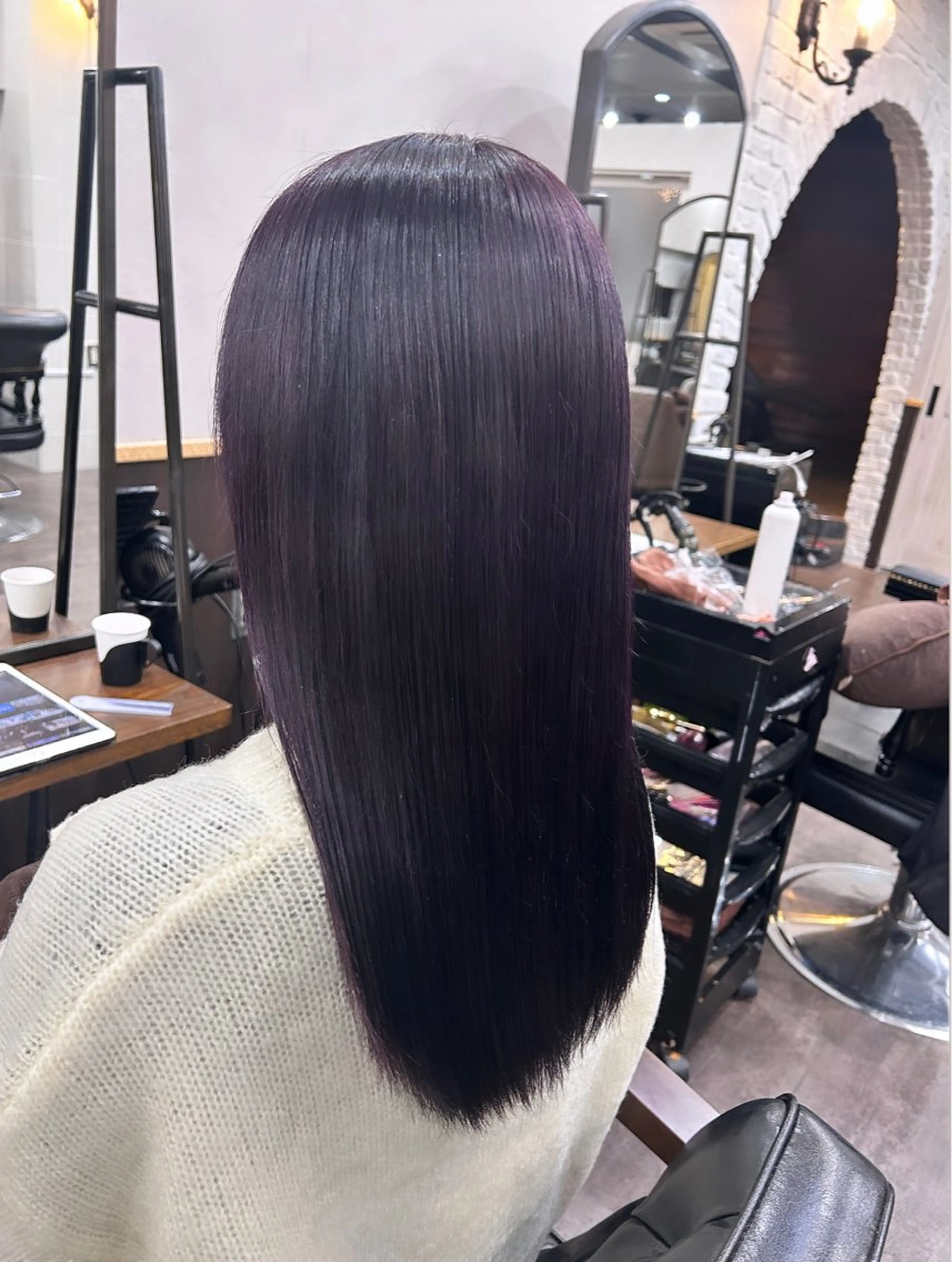 セミロング カラー ヘアカラー トリートメント 🦄🩵YUNA 🩵🦄のヘアスタイル