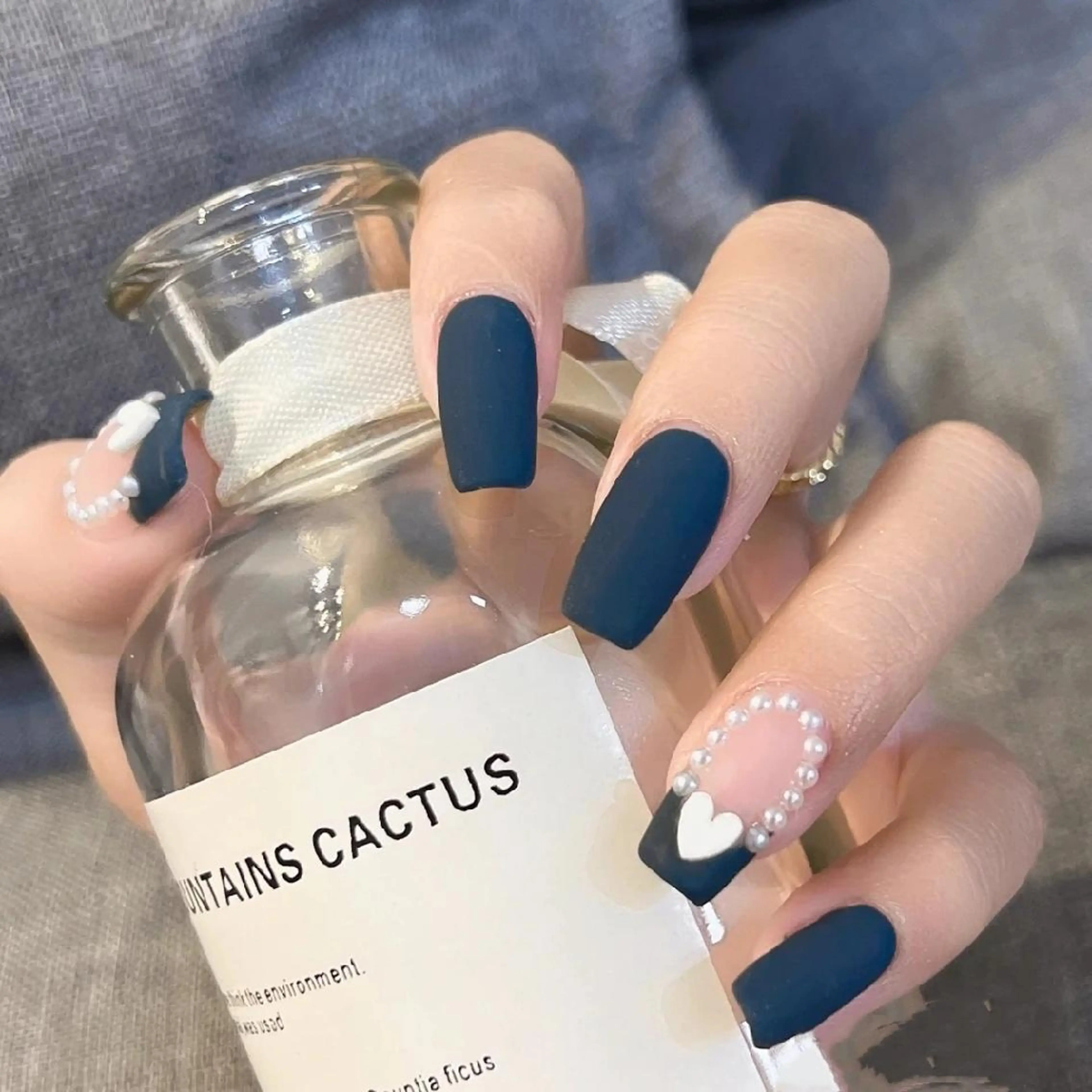 ネイル ネイリストゆか💅 長さだし、深爪矯正のネイルデザイン