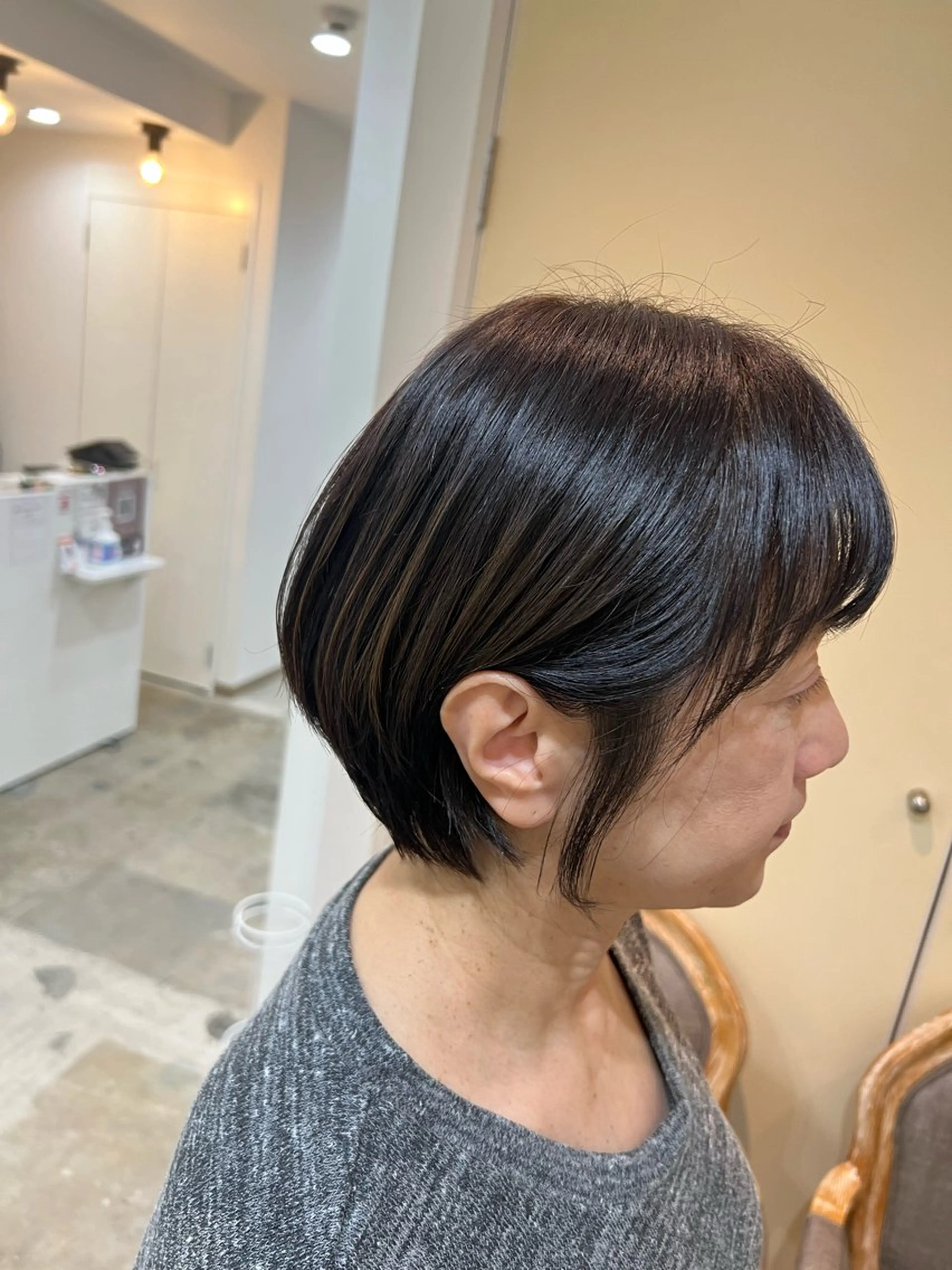 ショート ショートボブ ボブ ショートヘア 刀根 梓織のヘアスタイル