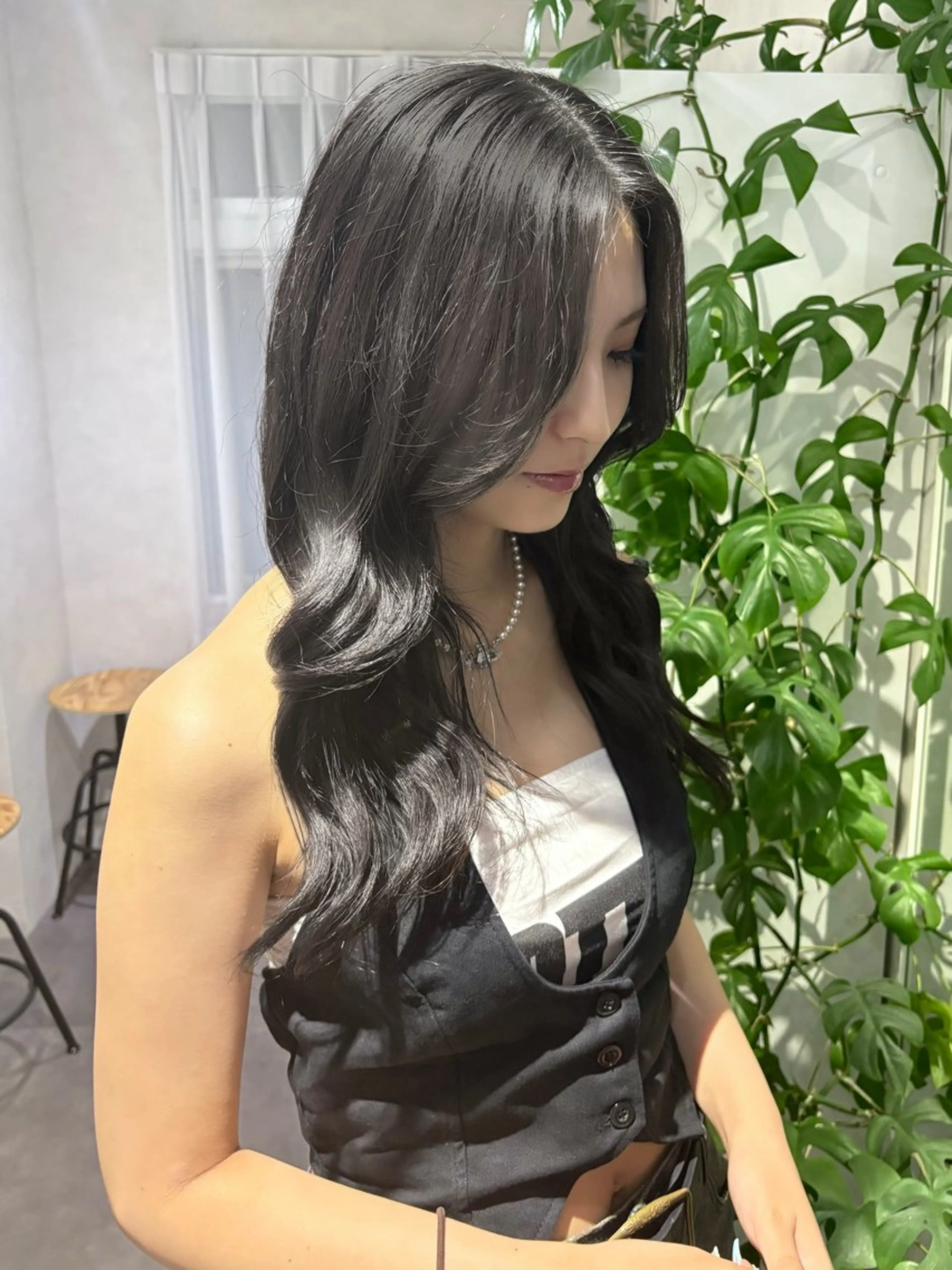 ロング ヘアカラー トリートメント owll所属・縮毛矯正募集🔥 西梅田/六角一咲のヘアスタイル