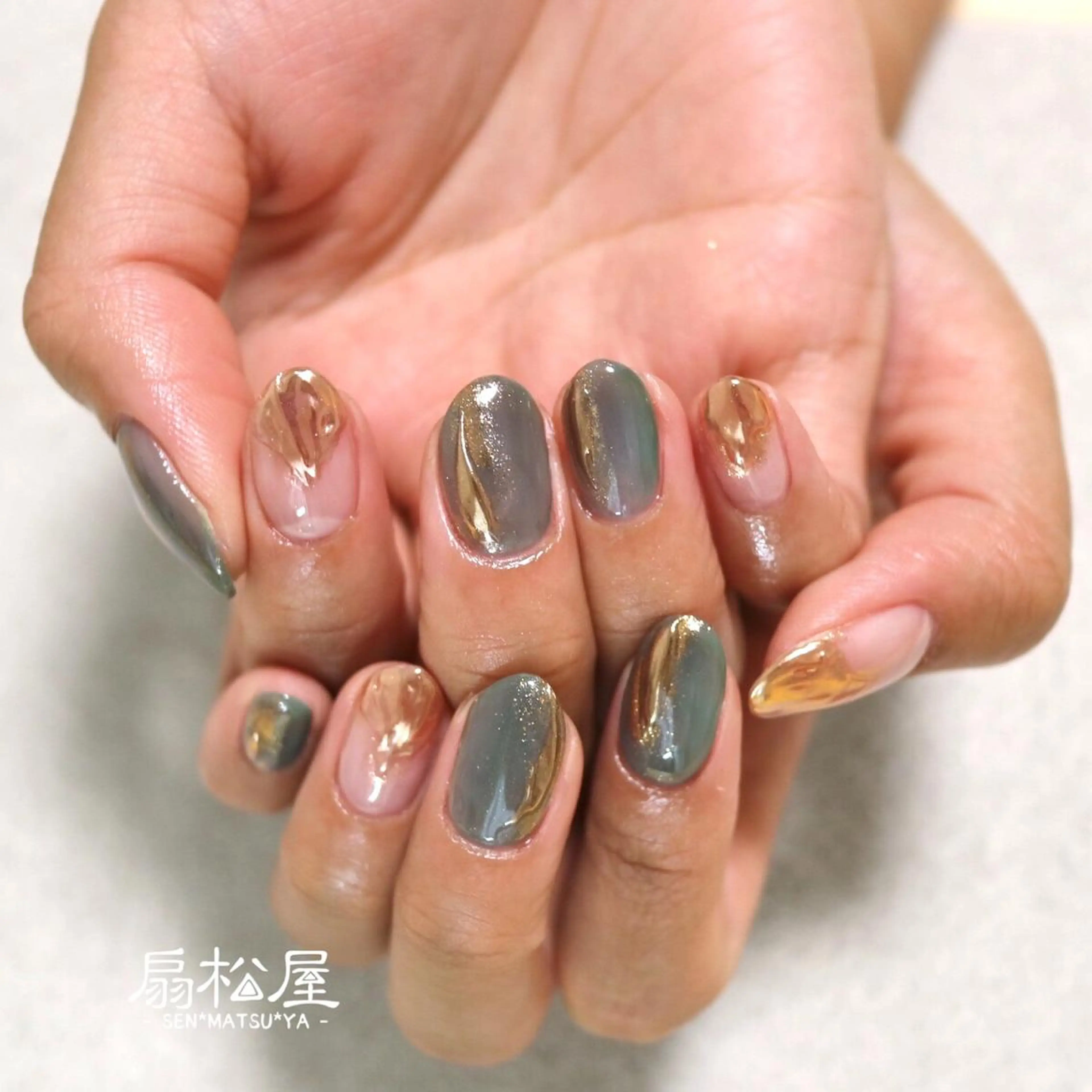 ネイル 扇松屋 marie.nのネイルデザイン