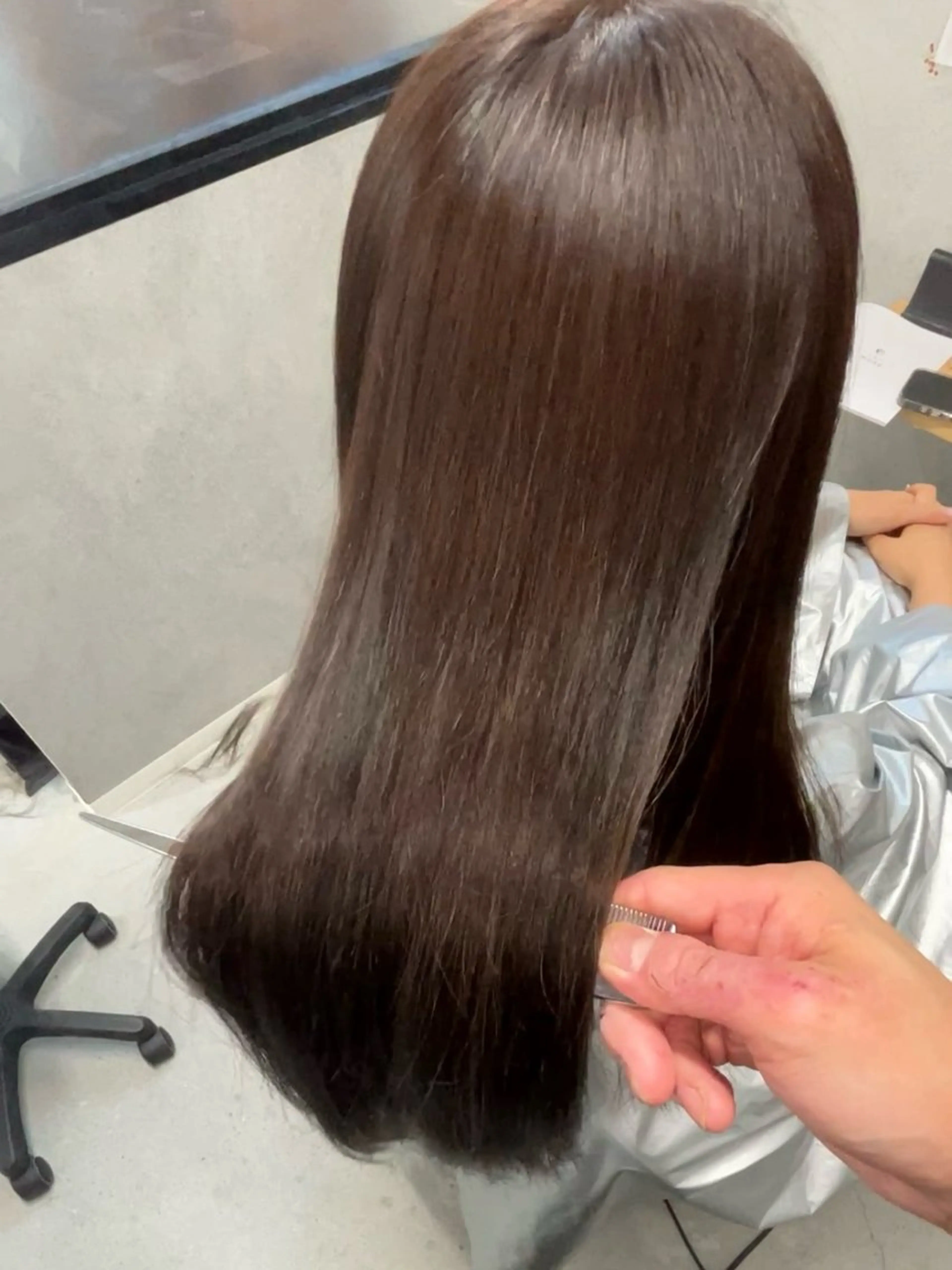 セミロング 縮毛矯正専門家/ 髪質改善/店長辻部のヘアスタイル